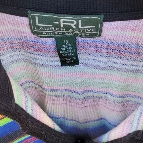 Lauren Ralph Lauren Lauren Active Ralph Lauren L-RL 1/4 Zip Long Slv Kaleidoscop Size XL / US 12-14 / IT 48-50 - 8 Thumbnail