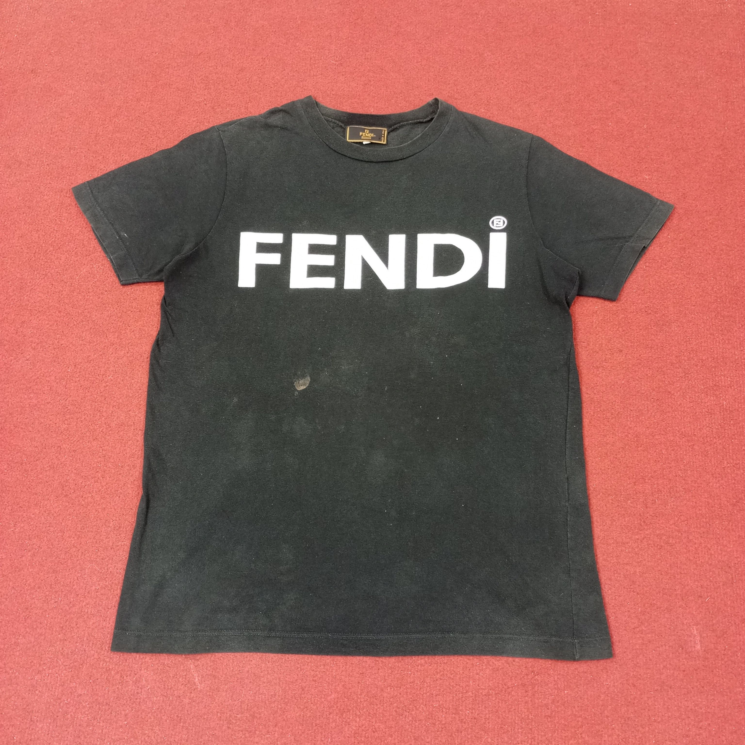 Fendi Fashion Brand Spellout Design Tshirt c223n7