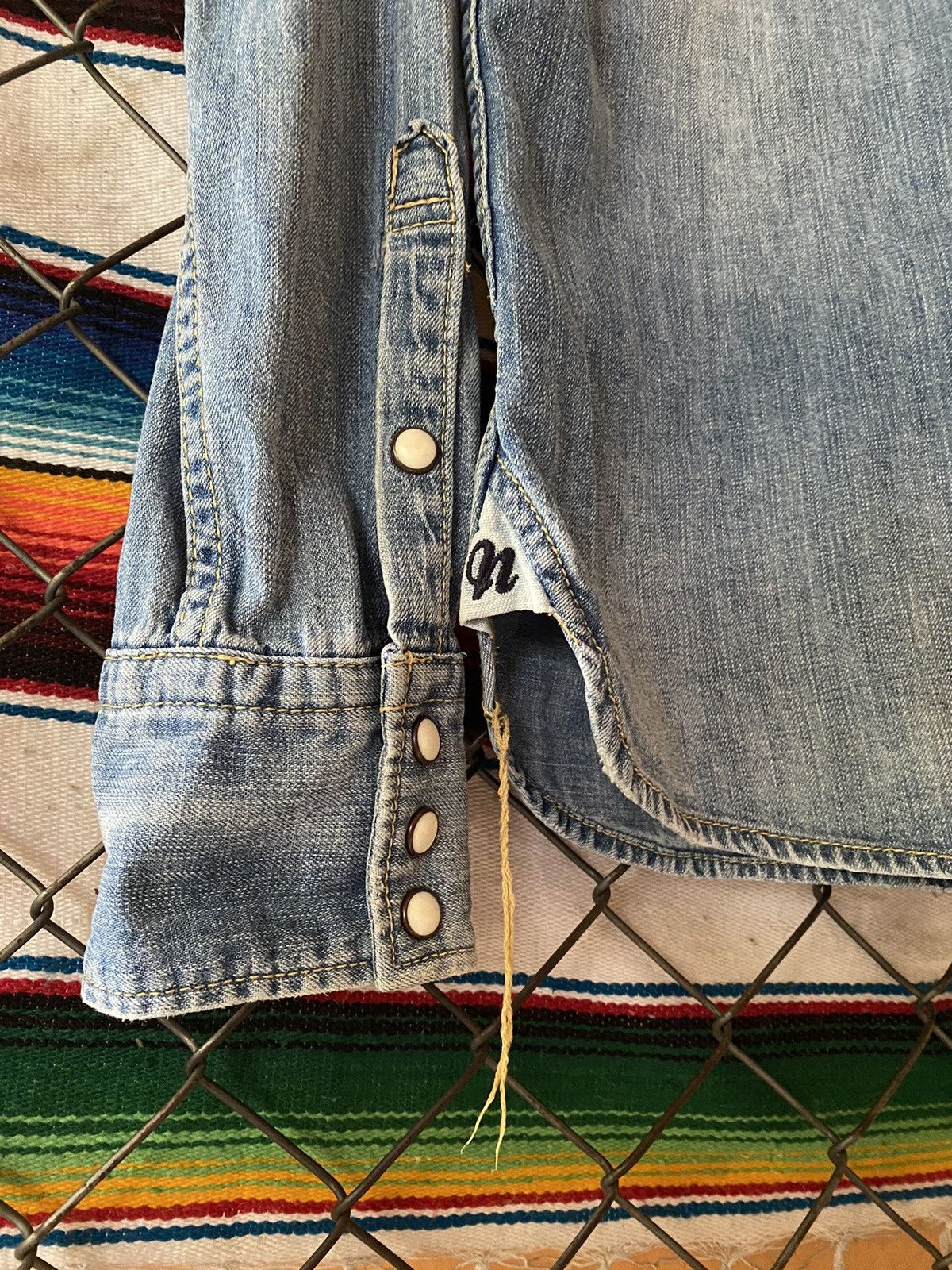 If Six Was Nine × Japanese Brand × NANO universe Nano universe denim shirt Size US M / EU 48-50 / 2 - 3 Thumbnail