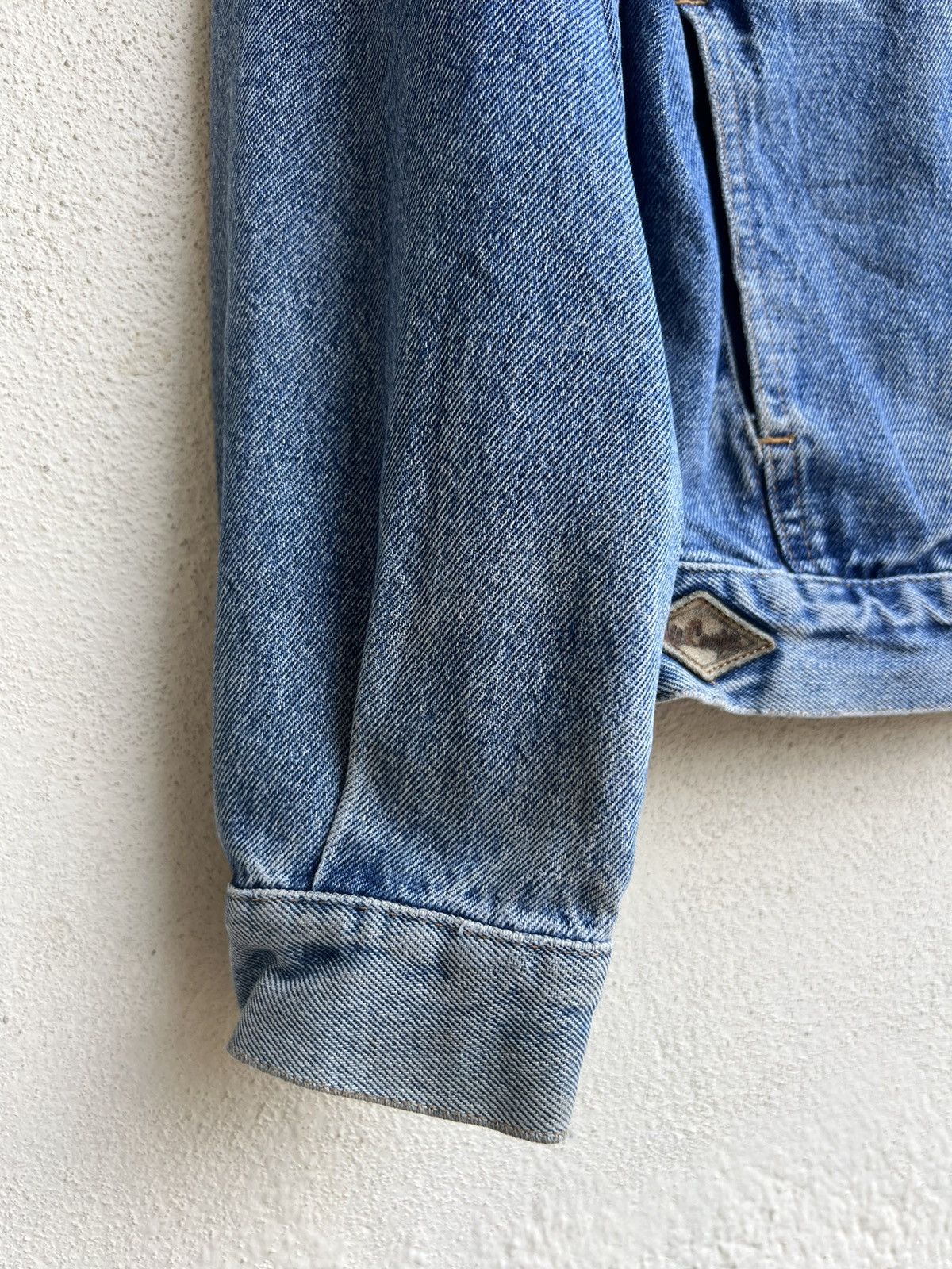 Vintage VTG 80s 90s Lee Cooper Distress Fade Denim Trucker Jacket Size US L / EU 52-54 / 3 - 15 Thumbnail