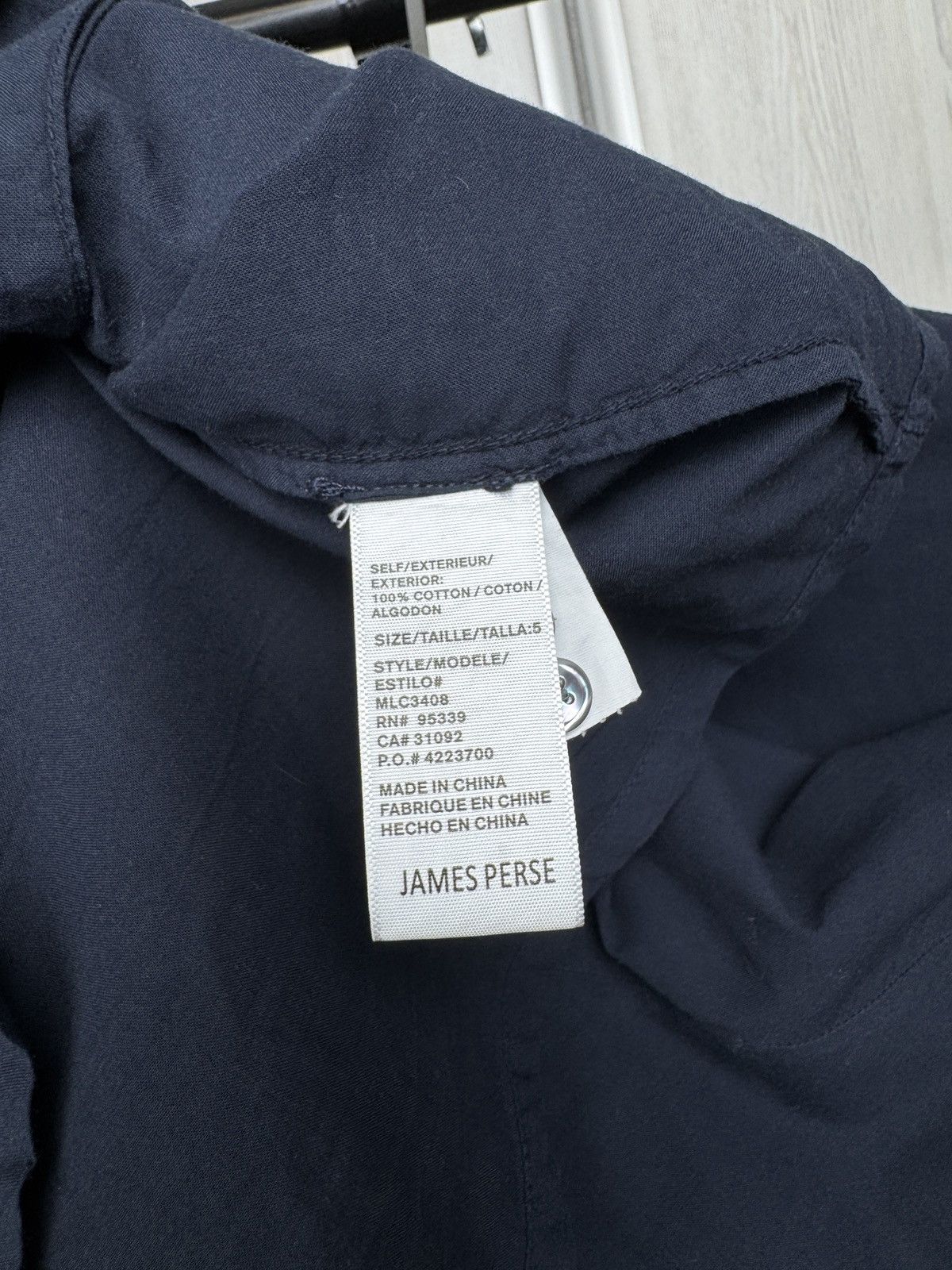 James Perse Standard James Perse solid navy blue vintage rare ls shirt Size US XXL / EU 58 / 5 - 12 Thumbnail