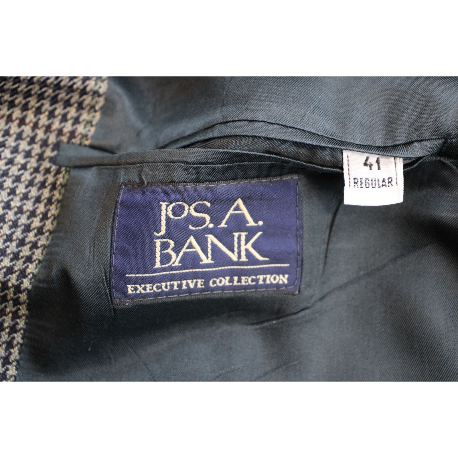 Jos. A. Bank Jos A Bank Blazer Men's Size 41R Wool Houndstooth Collection Size 42R - 6 Thumbnail