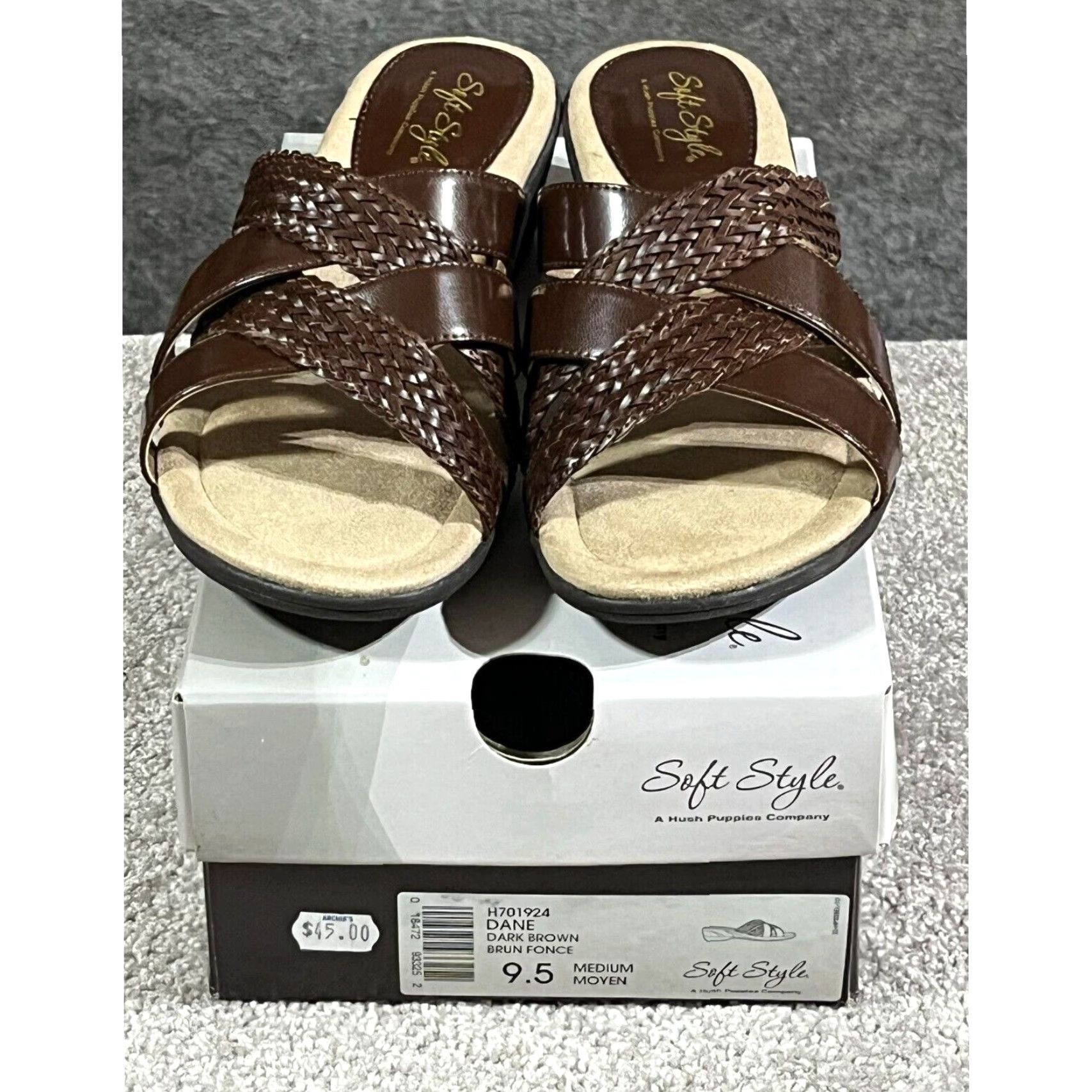 Hush Puppies Hush Puppies Sandals Womens 9.5 Strappy Slides Slip On Comfort Y2K Brown Open Toe M US 9.5 Women Casual Size US 8 / IT 38 - 7 Thumbnail