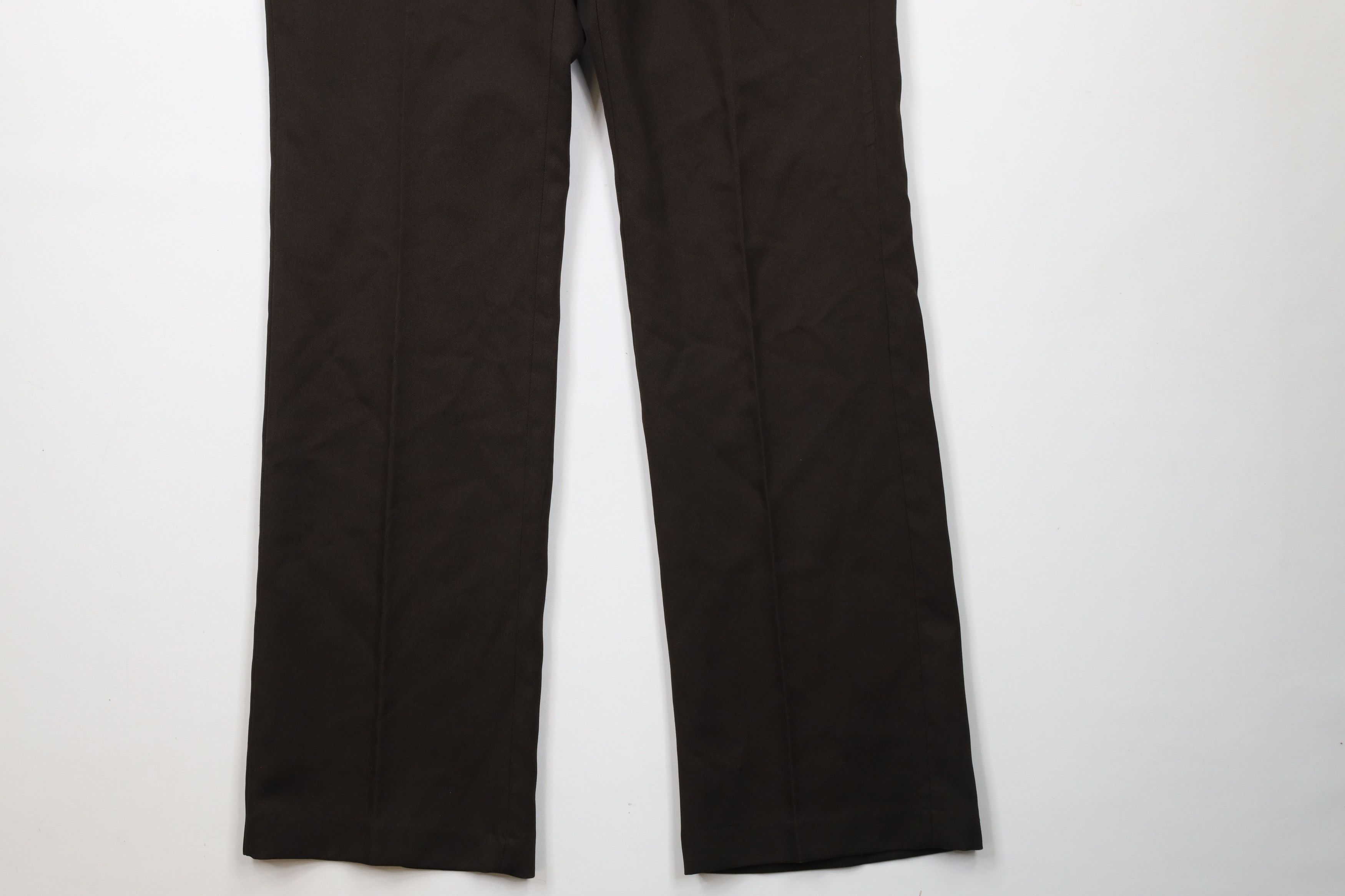 Vintage Vintage 70s Streetwear Flared Wide Leg Chino Pants Brown USA Size US 34 / EU 50 - 4 Thumbnail