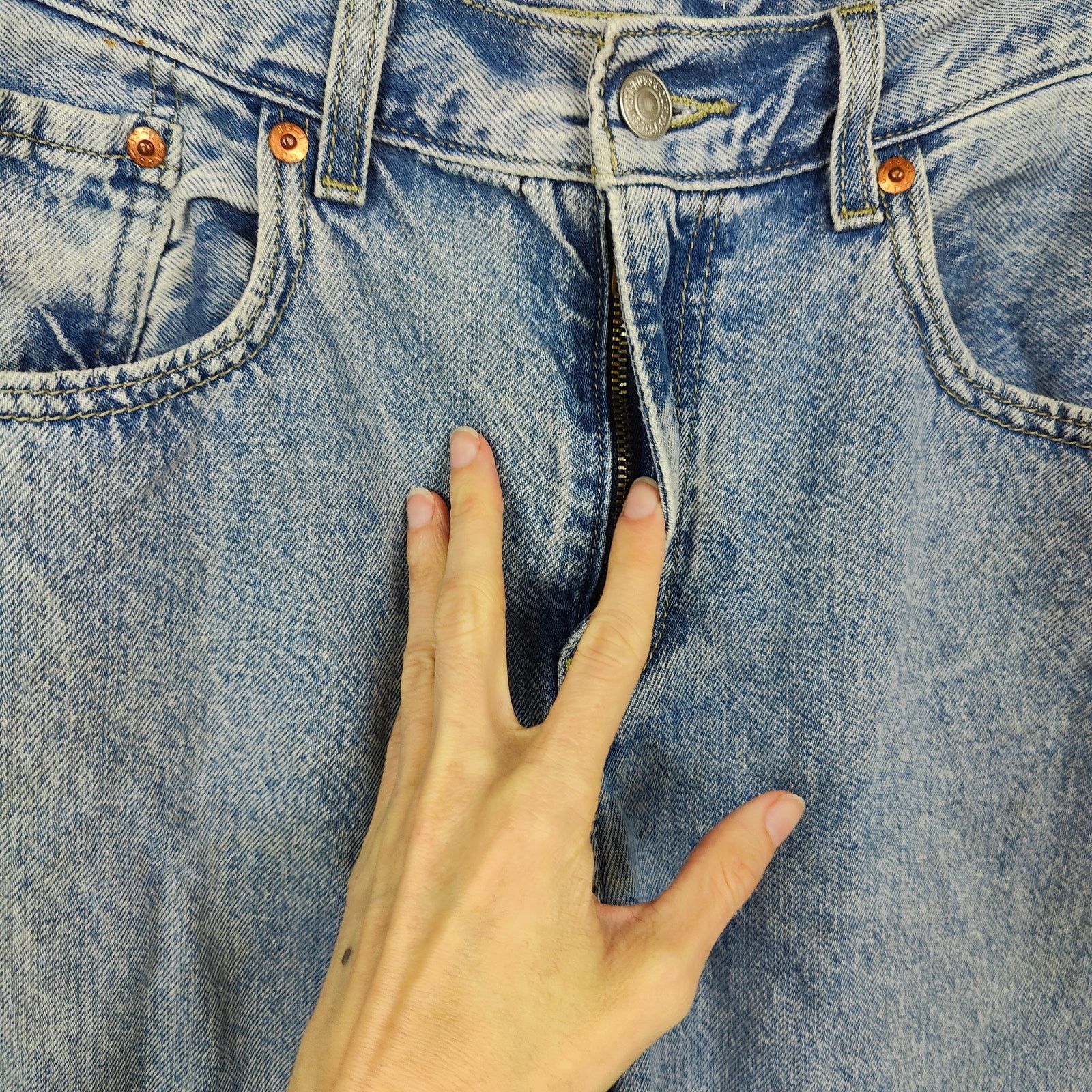 Levi's Levi's Low Pro Jeans Womens 29 Light Wash Baggy Loose 90s Size 29" - 3 Thumbnail