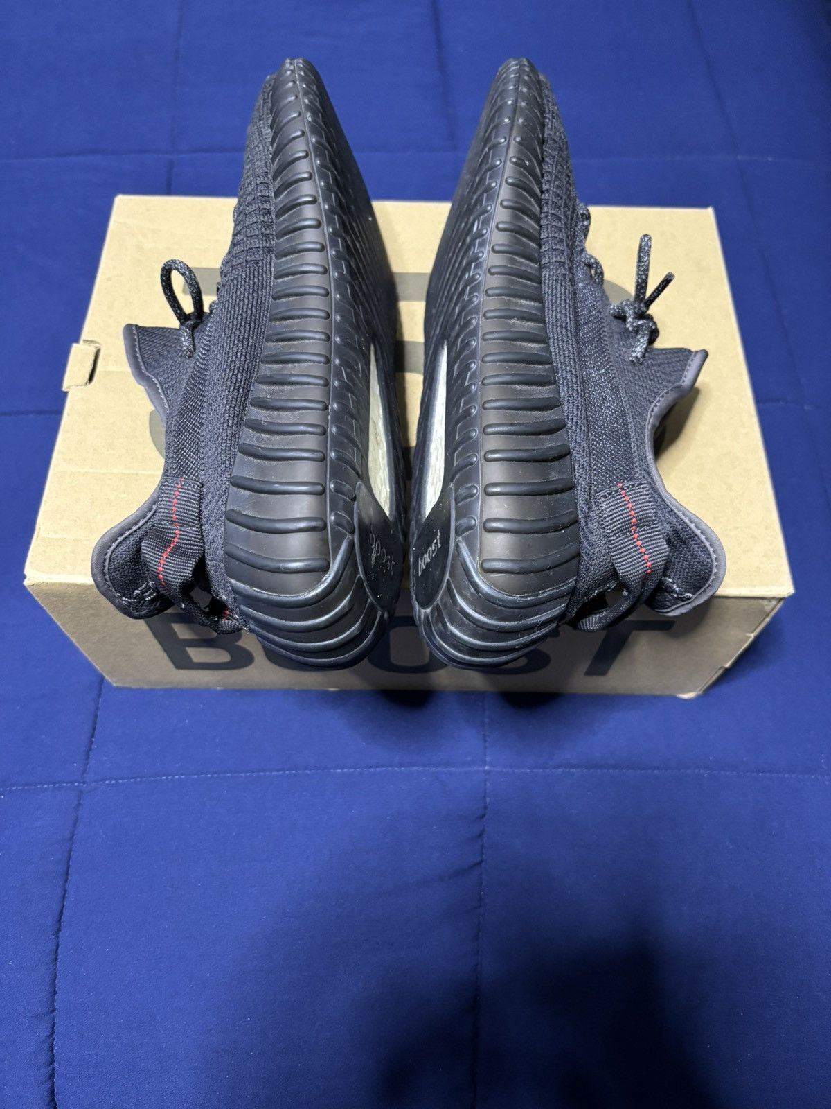 Adidas Adidas Yeezy Boost 350 V2 Black Non-Reflective Size 10.5 Size US 10.5 / EU 43-44 - 3 Thumbnail
