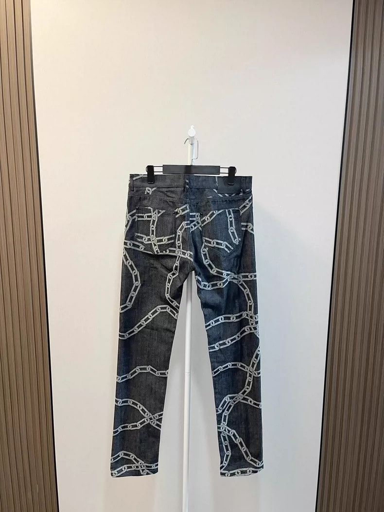 louis vuitton chain casual jeans-2508