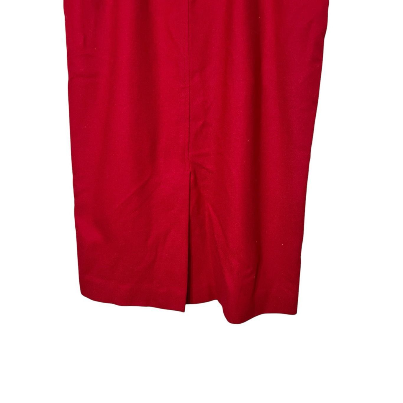 Evan Picone Vintage Evan Picone 100% Wool Skirt Womens Size 8 Red Lined Union Made USA Size 30" / US 8 / IT 44 - 3 Thumbnail