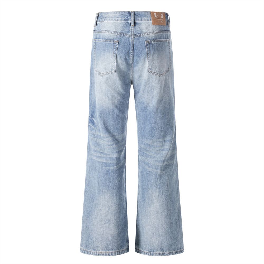 Jean Men's American-Style Light-Wash Gradient Jeans Size US 32 / EU 48 - 2 Thumbnail