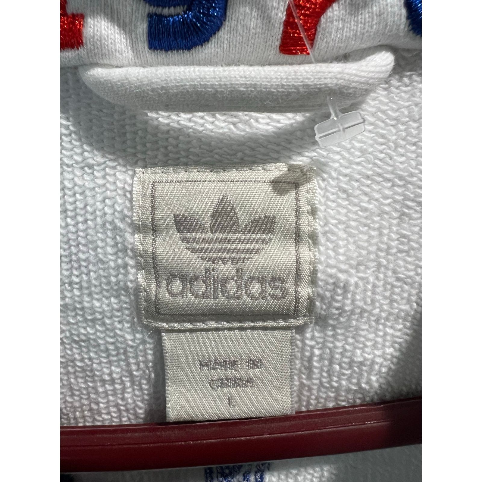 Adidas Adidas Originals USA Hoodie Jacket L White Red Blue Trefoil Size US M / EU 48-50 / 2 - 5 Thumbnail