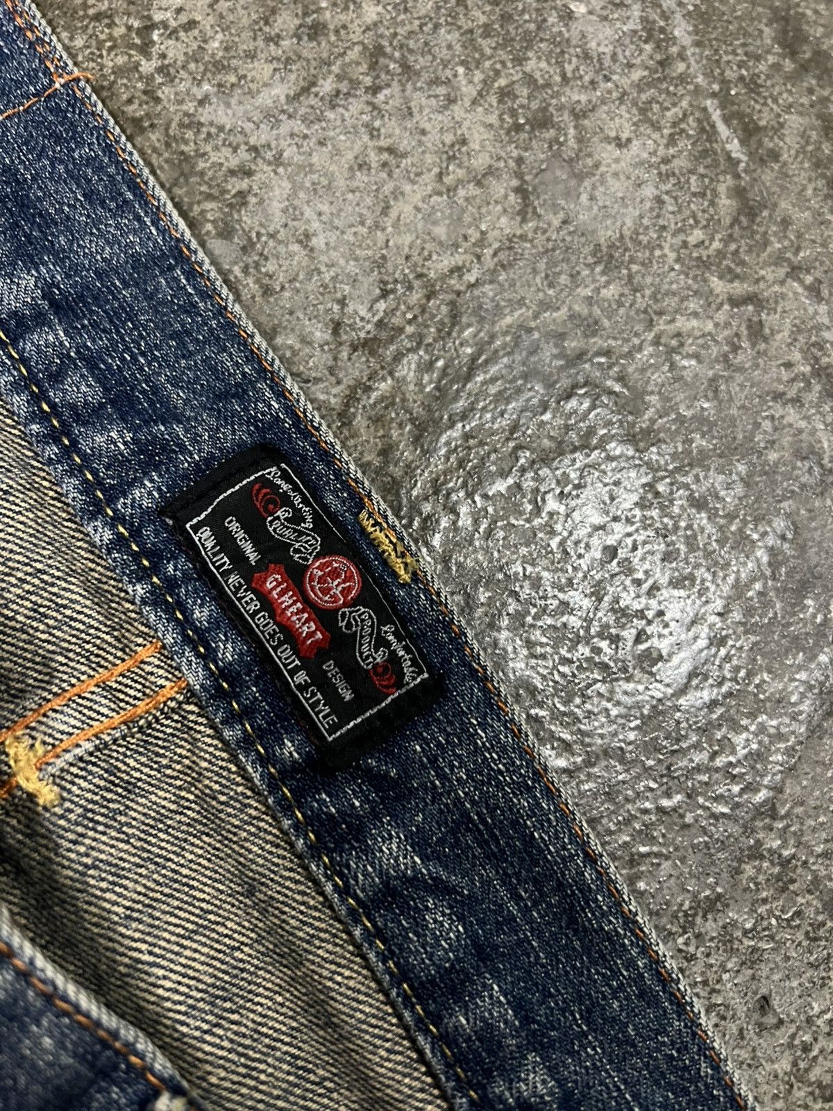 Japanese Brand GL HEART LIMITED EDITION VINTAGE JEAN. Size US 36 / EU 52 - 12 Thumbnail