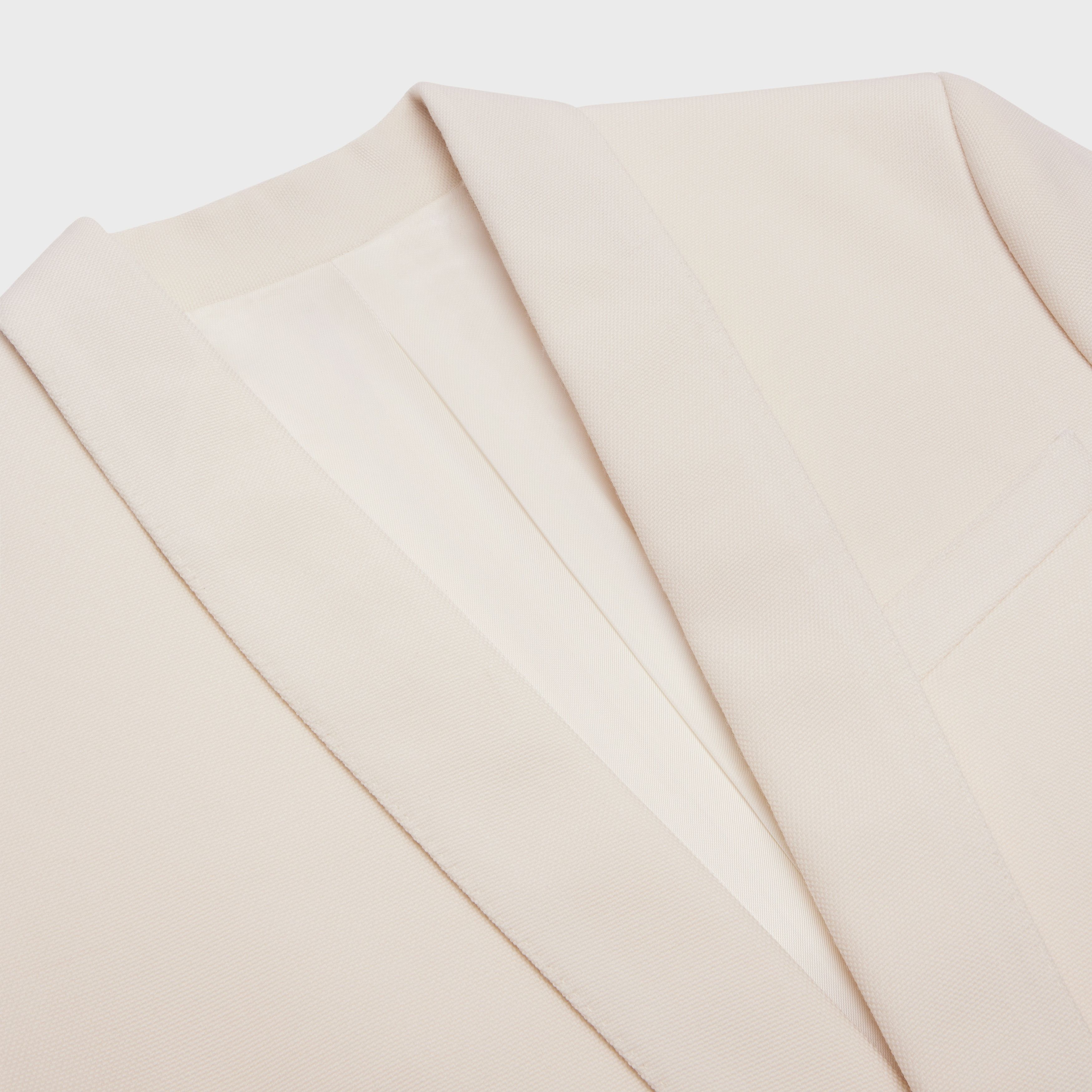 Celine o1bcso1str0225 2V28N079S Boxy Jacket in Beige Size US M / EU 48-50 / 2 - 3 Thumbnail
