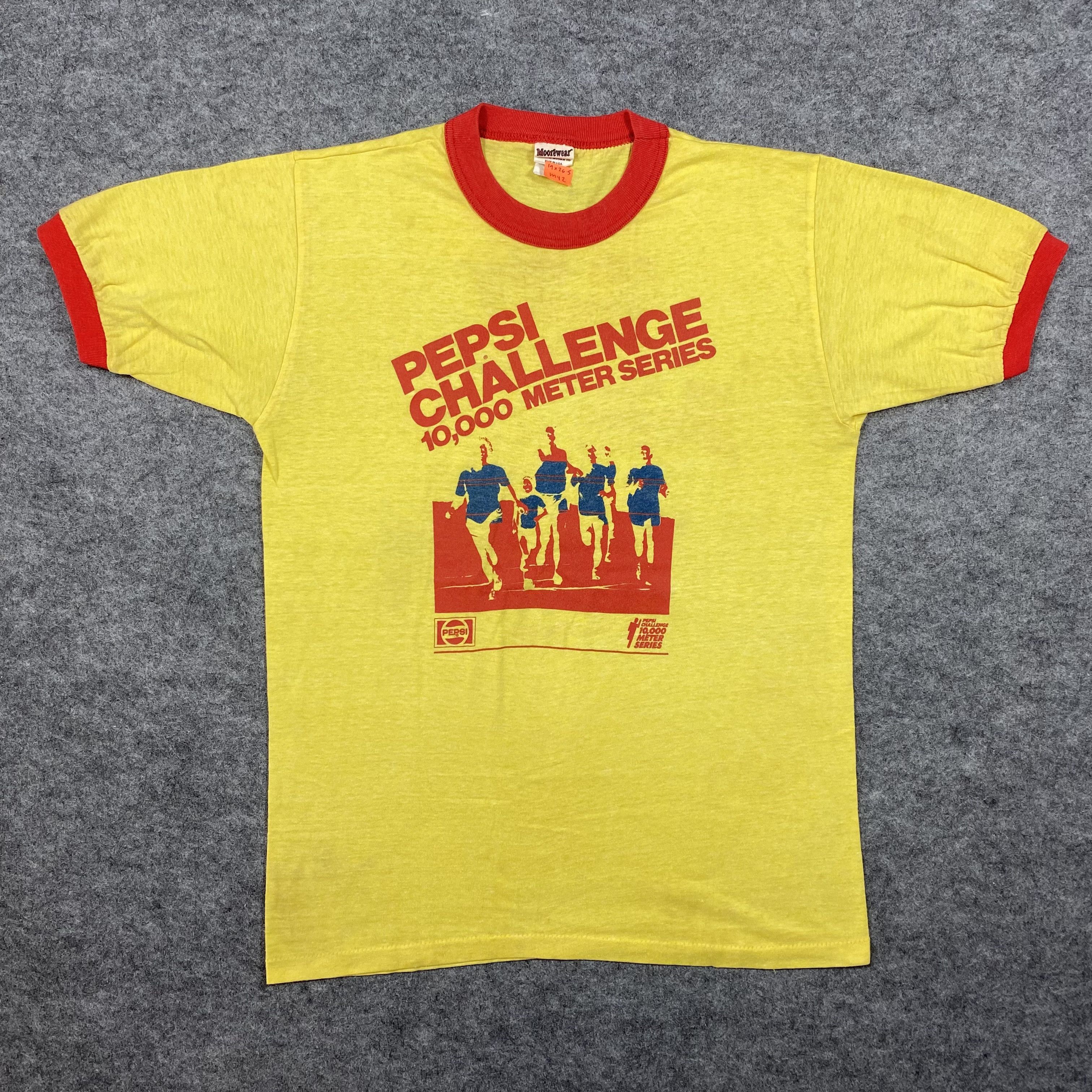 Vintage VTG 1983 Pepsi Challenge 10k Ringer Tee TSHIRT-M042 Size US S / EU 44-46 / 1 - 1 Thumbnail