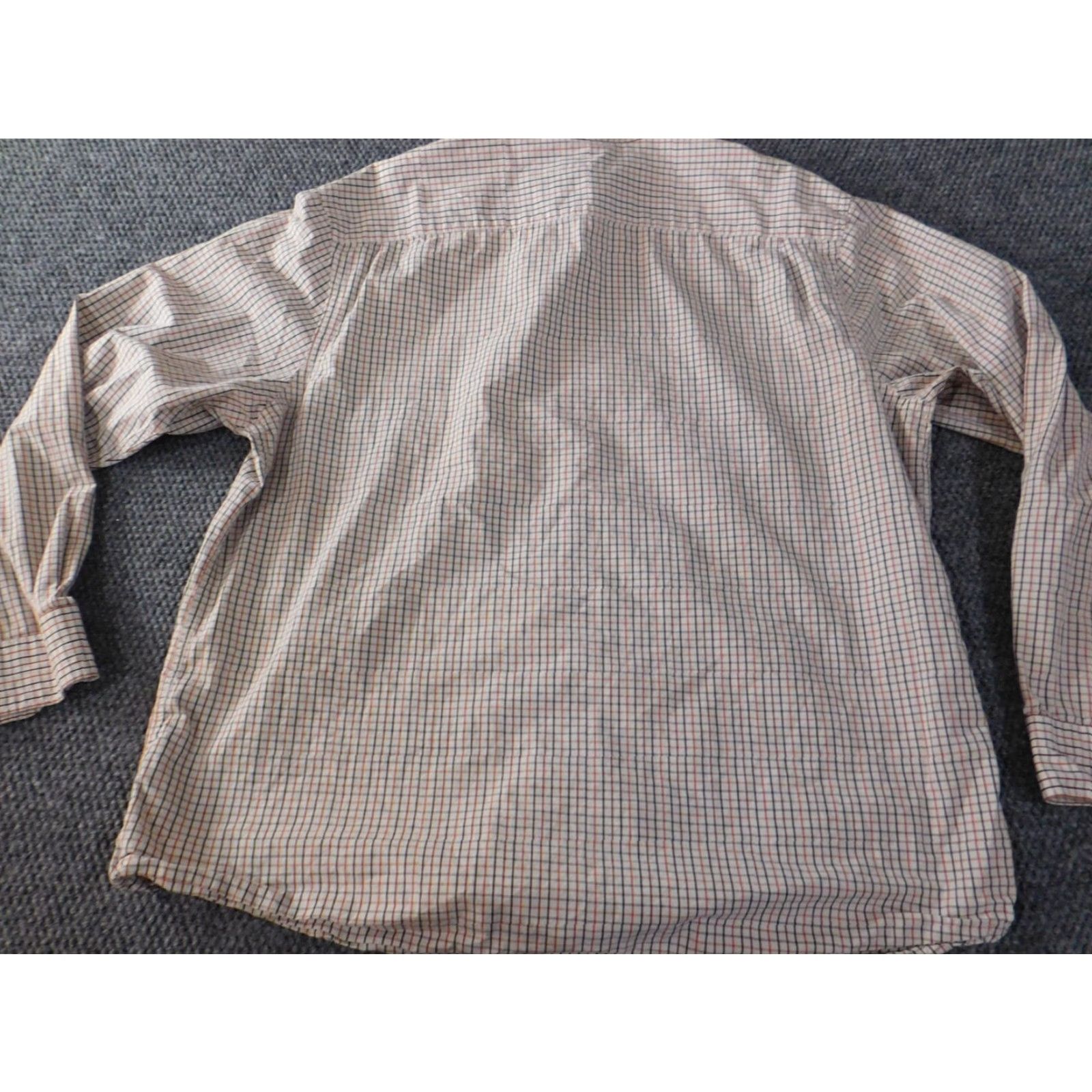 Old Navy Old Navy Mens Shirt 2XL Beige Plaid Button-Up Casual Long Sleeve Cotton Knit Collar-Down Classic Size US XXL / EU 58 / 5 - 6 Thumbnail