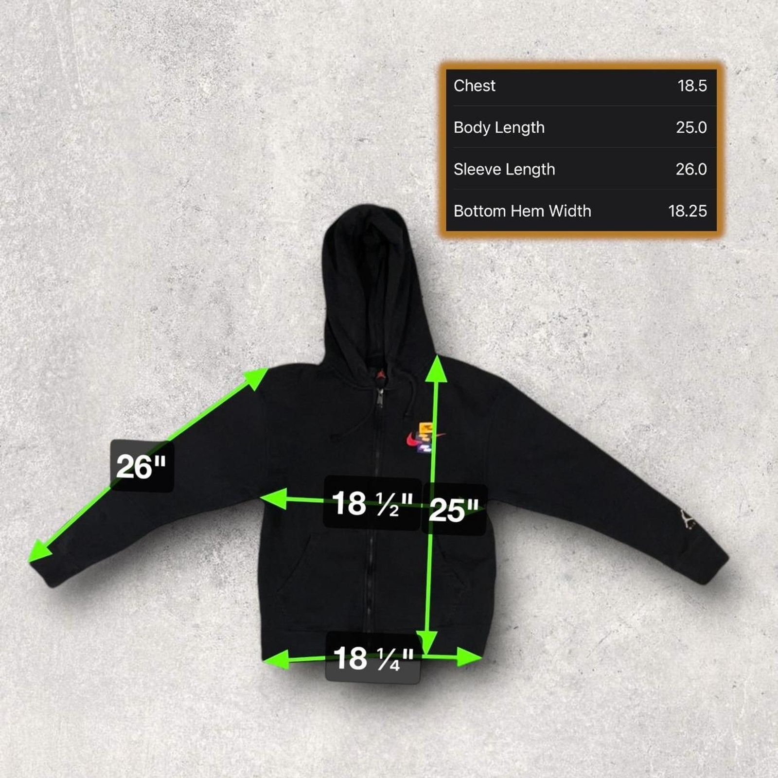 Jordan Brand Air Jordan Jumpman x Nike Swoosh Black Full Zip Hoodie Size US S / EU 44-46 / 1 - 6 Thumbnail