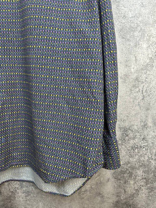 Emmett Emmett London Harlequin Dobby Cotton Button-Up Shirt Size US XL / EU 56 / 4 - 8 Thumbnail