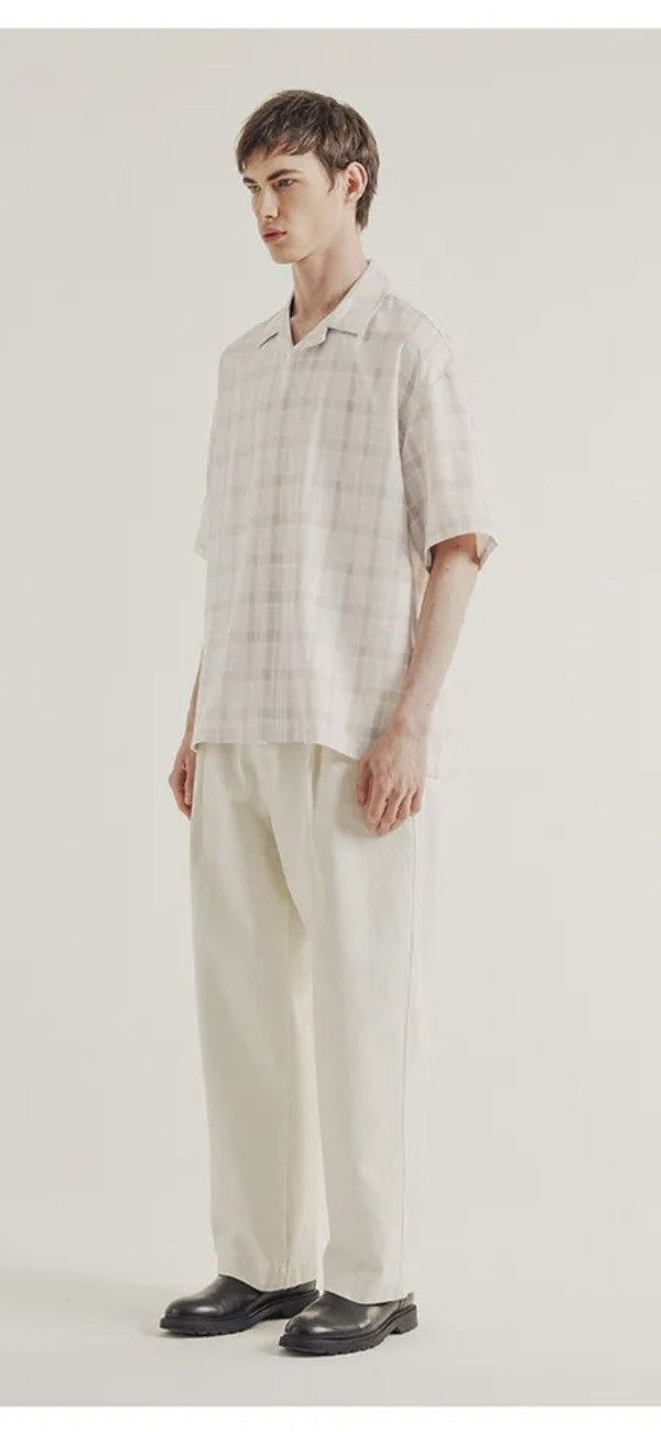 Beams Plus BESLOW Open Collar Check Half Sleeve Shirt Beige Check Size US L / EU 52-54 / 3 - 10 Thumbnail