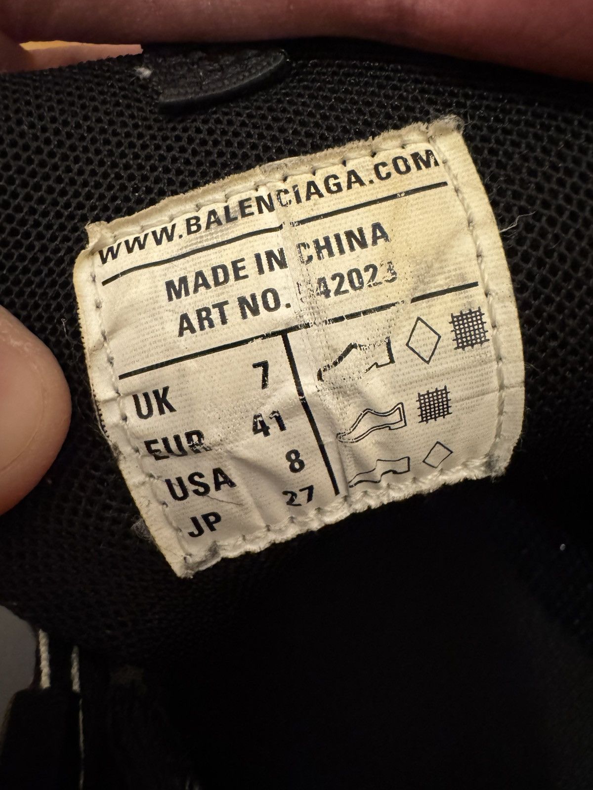 Balenciaga Balenciaga Track Triple Black Size US 8 / EU 41 - 15 Thumbnail