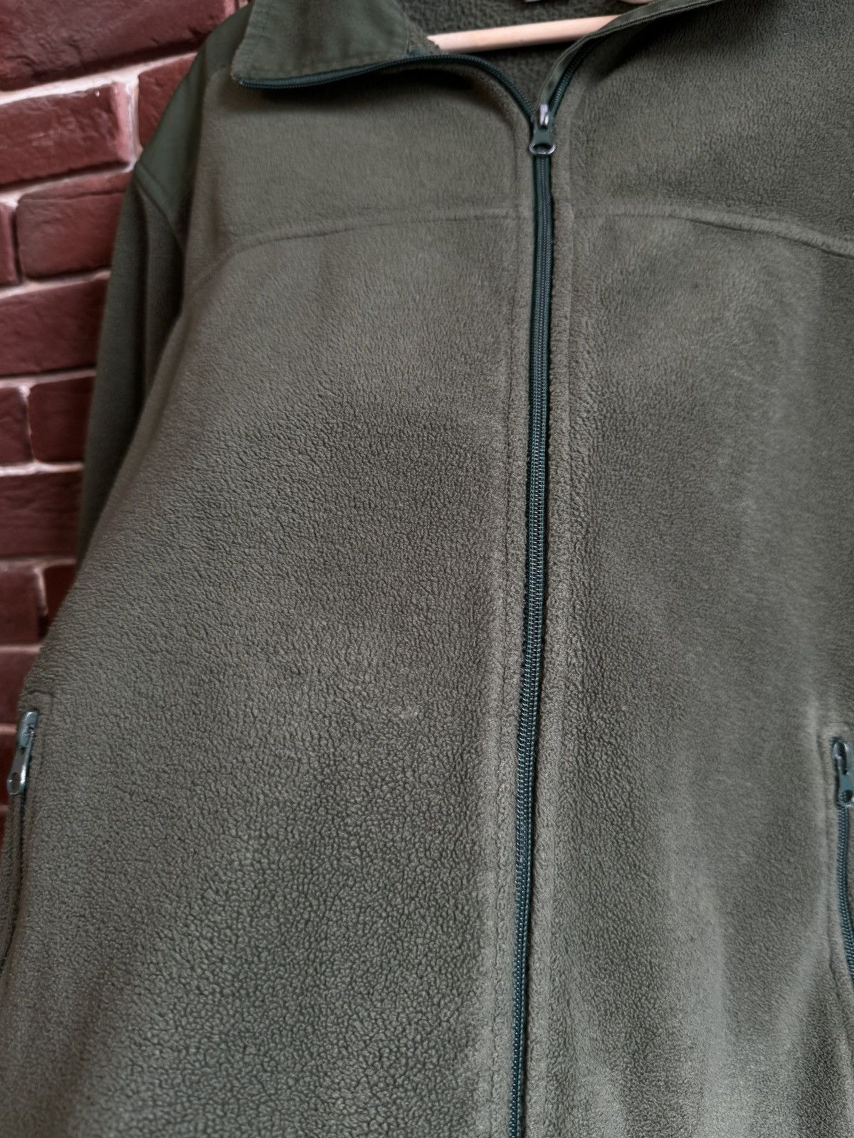 Vintage Avant Garde Polizei Knit Zip Up Sweater German Police Green Size US M / EU 48-50 / 2 - 6 Thumbnail
