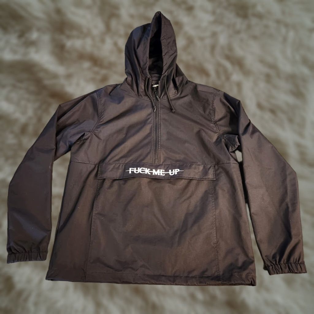 Doublet FMUOSAL Alison Wonderland Exclusive Tour Jacket 1/4 Zip Hoodie Double Sided Size L Black Unisex Adults Size L / US 10 / IT 46 - 1 Thumbnail