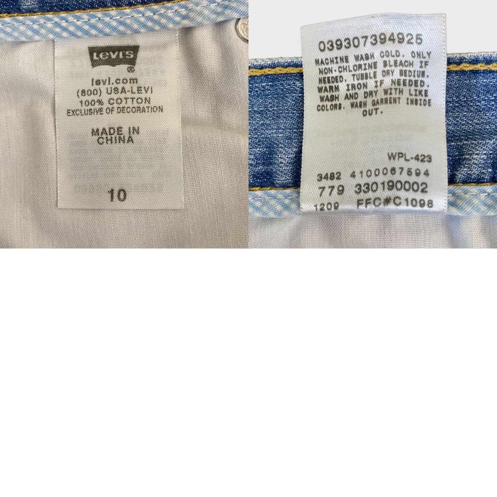 Levi's Levi's Boyfriend Jeans Shorts Womens 10 Blue Light Wash Raw-Hem Denim Shorts Size 32" / US 10 / IT 46 - 8 Thumbnail