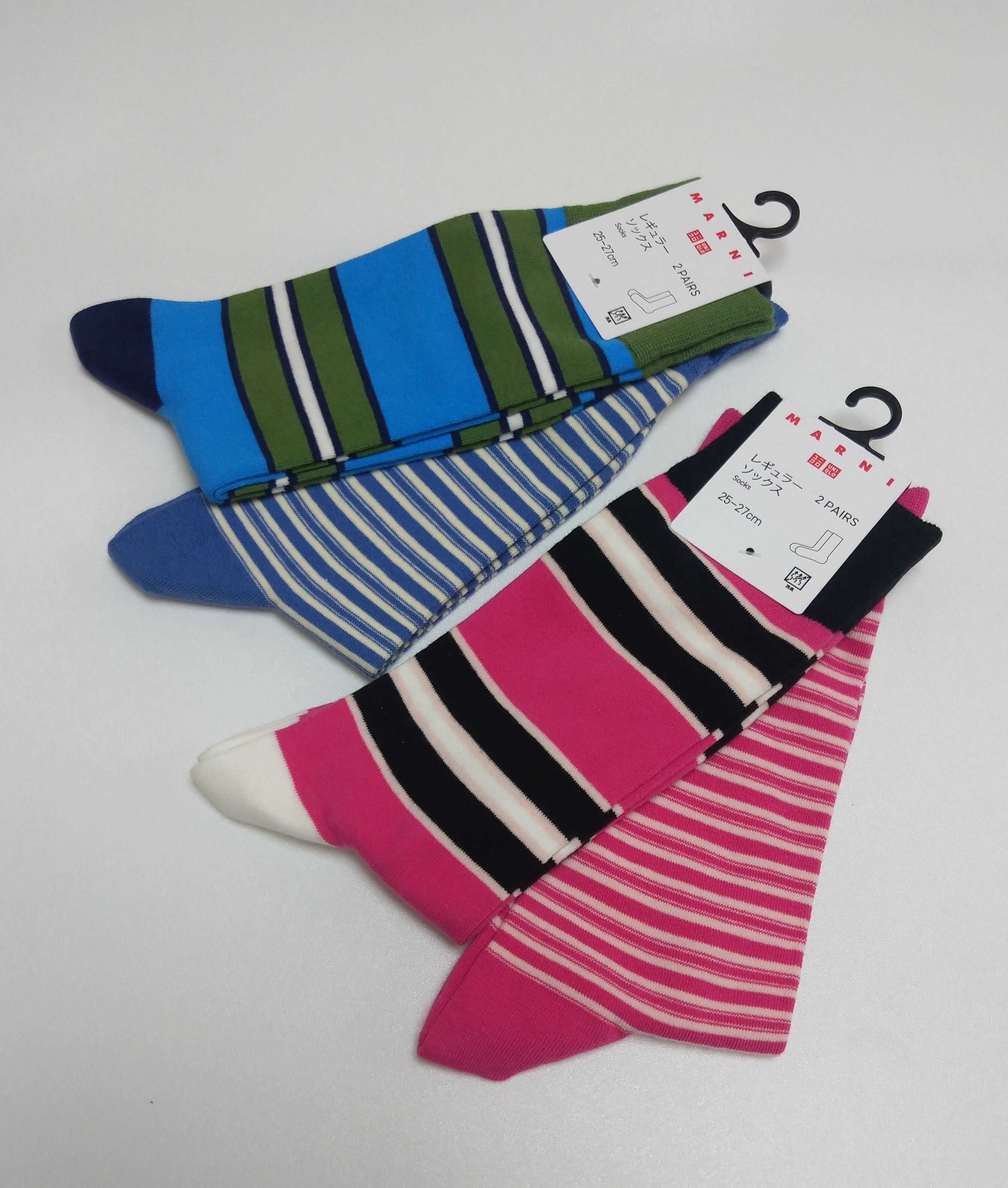 Marni × Uniqlo NWT 4 pairs of UNIQLO x MARNI Striped Socks Size ONE SIZE - 1 Thumbnail