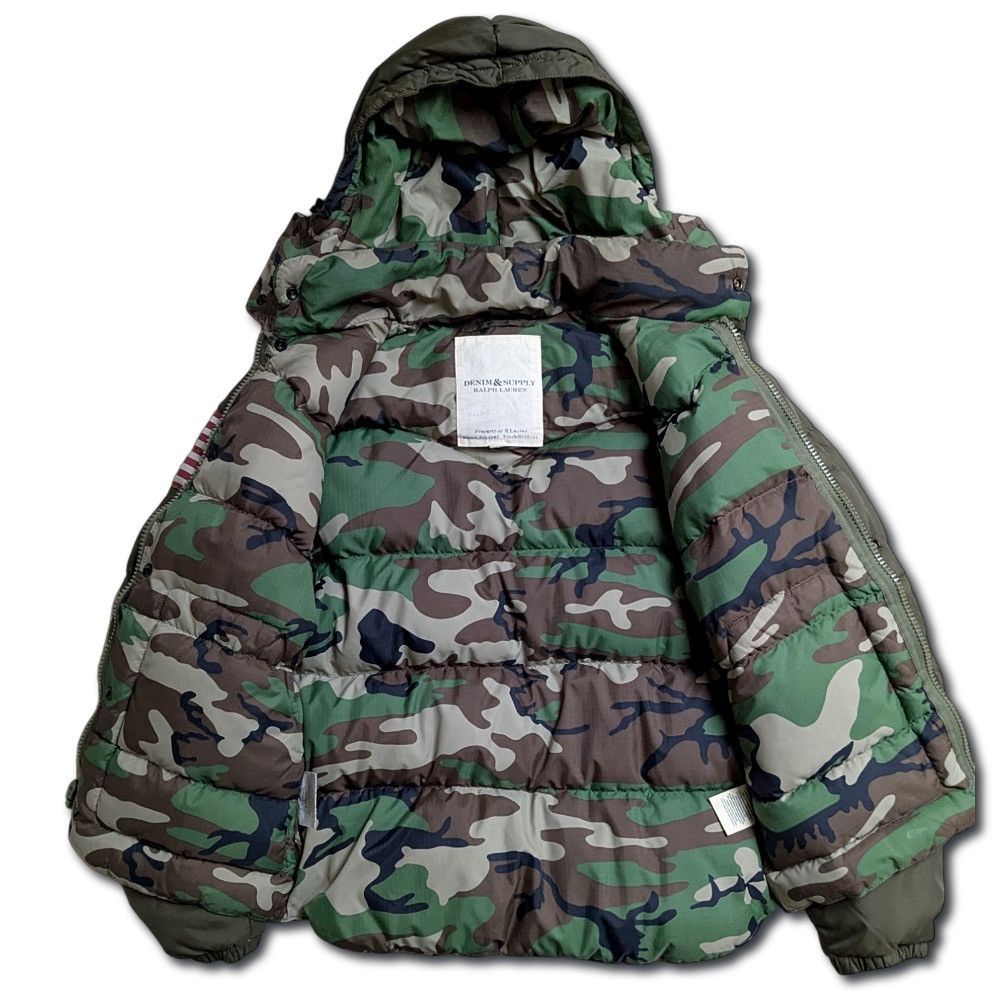 Denim & Supply Ralph Lauren Denim & Supply Green Camo Military Puffer v Size US S / EU 44-46 / 1 - 4 Thumbnail