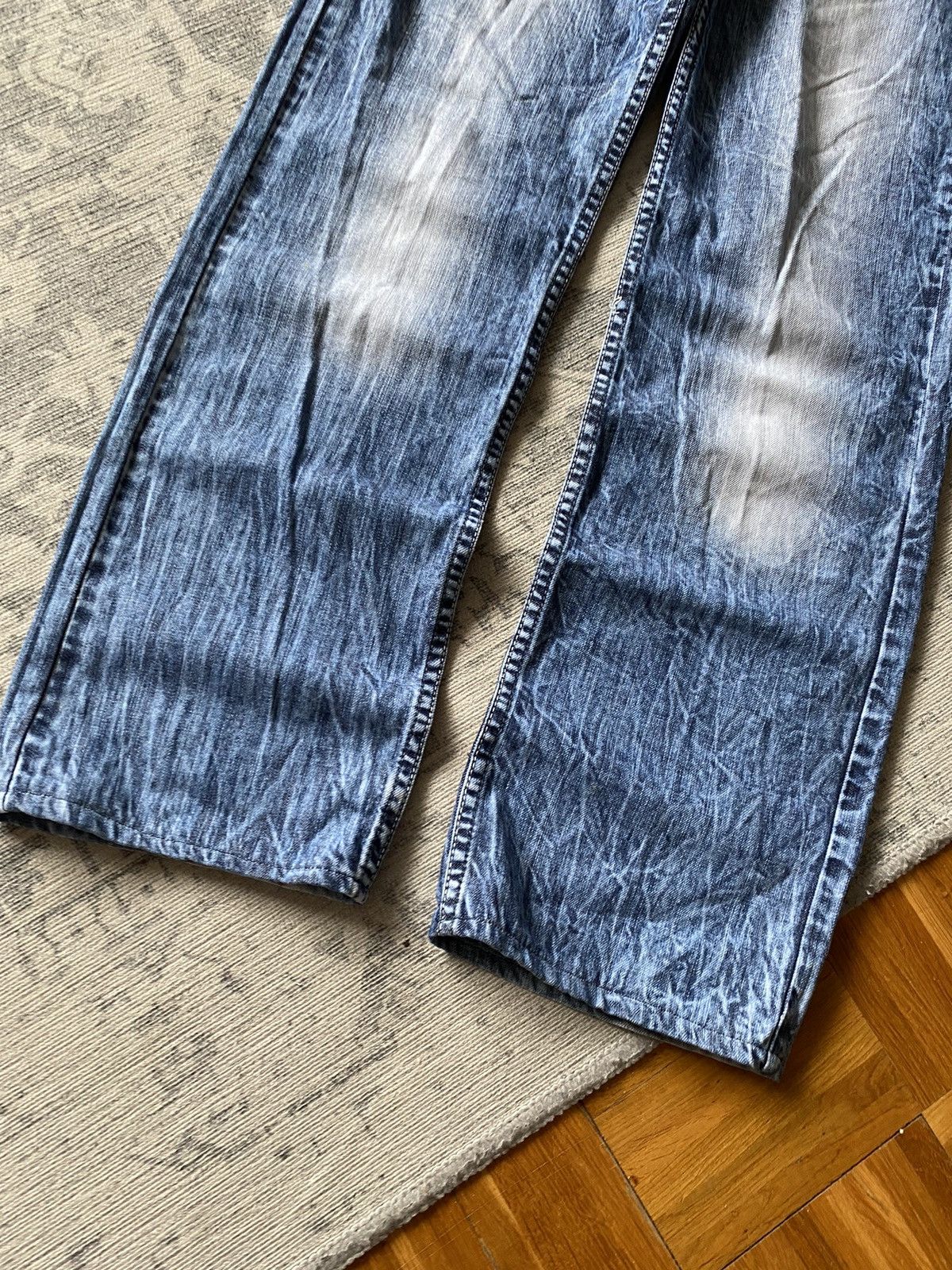 Vintage Wide Baggy Faded Washed Jeans Japanese Hype hysteric