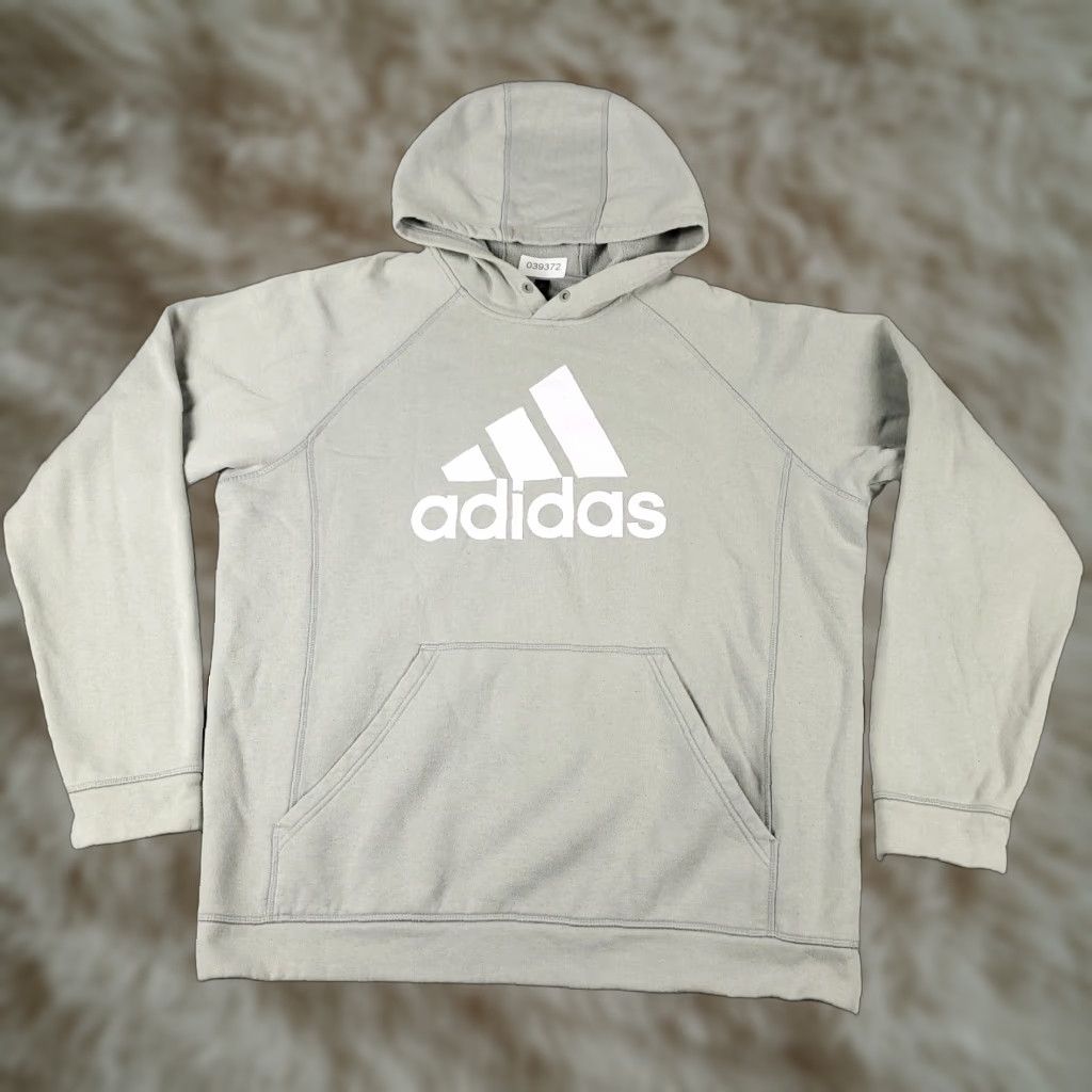 Adidas Adidas Hoodie Mens XL Gray Pullover Sweatshirt Sweatery? Size US XL / EU 56 / 4 - 1 Thumbnail