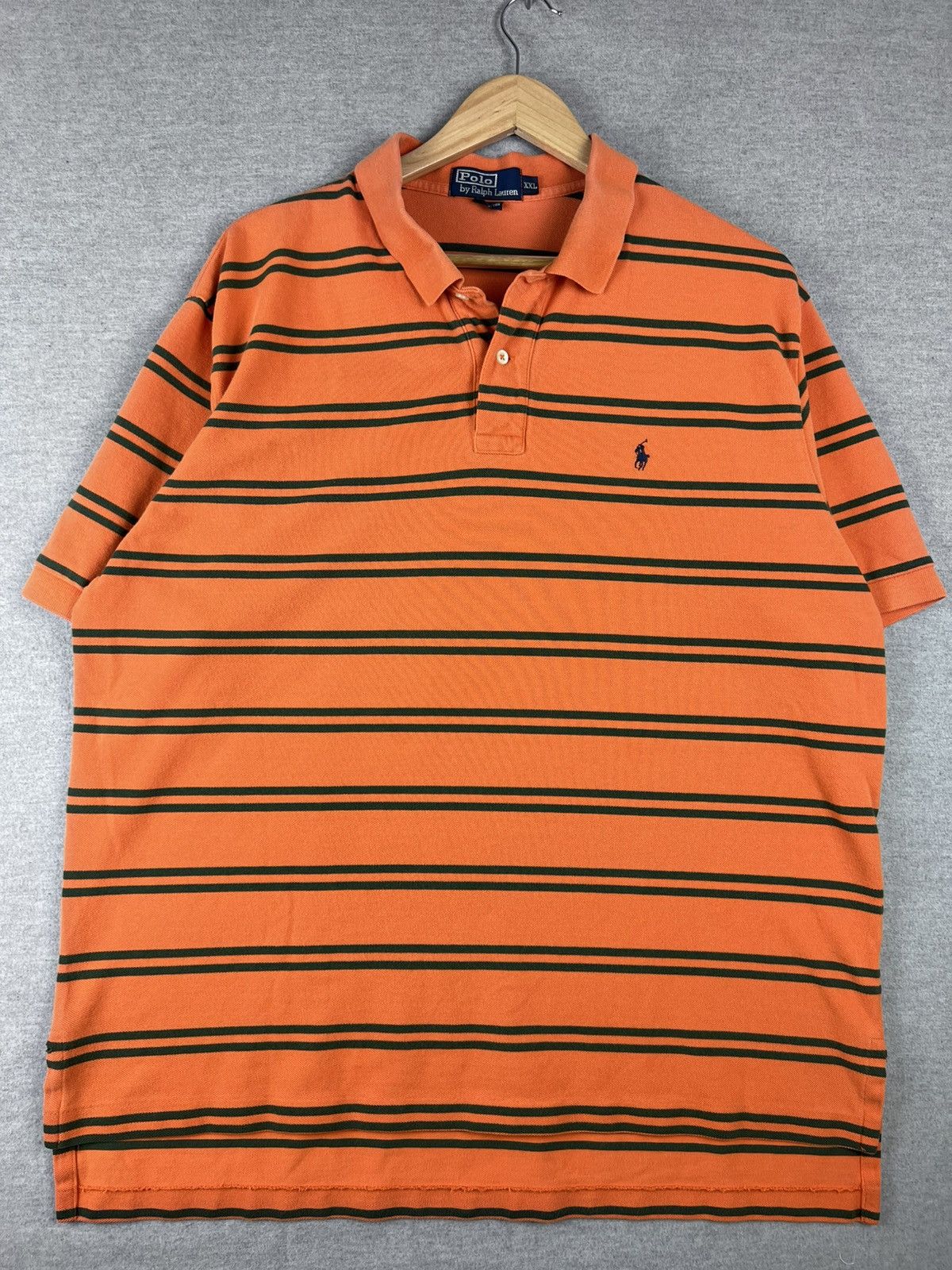 Polo Ralph Lauren × Vintage Ralph Lauren Polo Rugby Short Sleeve Shirt Men’s XXL Orange Size US XXL / EU 58 / 5 - 2 Thumbnail