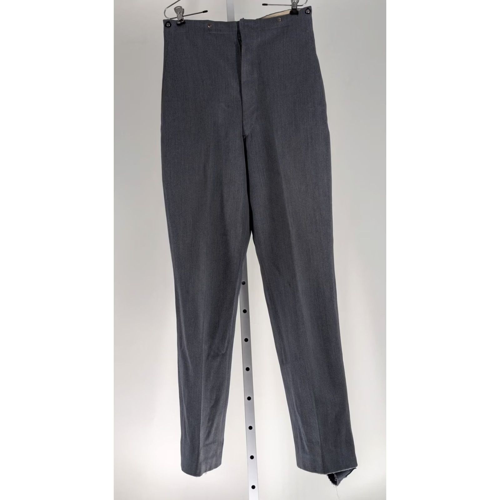 Vintage West Point Cadet Store Trousers 30x32 Grey Heavy Twill Uniform USMA Scovill Vtg Size US 30 / EU 46 - 8 Thumbnail