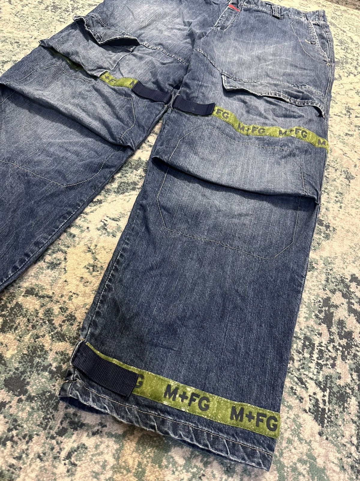 Marithe + Francois Girbaud Vintage Y2K MFG Baggy Strap Pant Size US 42 / EU 58 - 9 Thumbnail