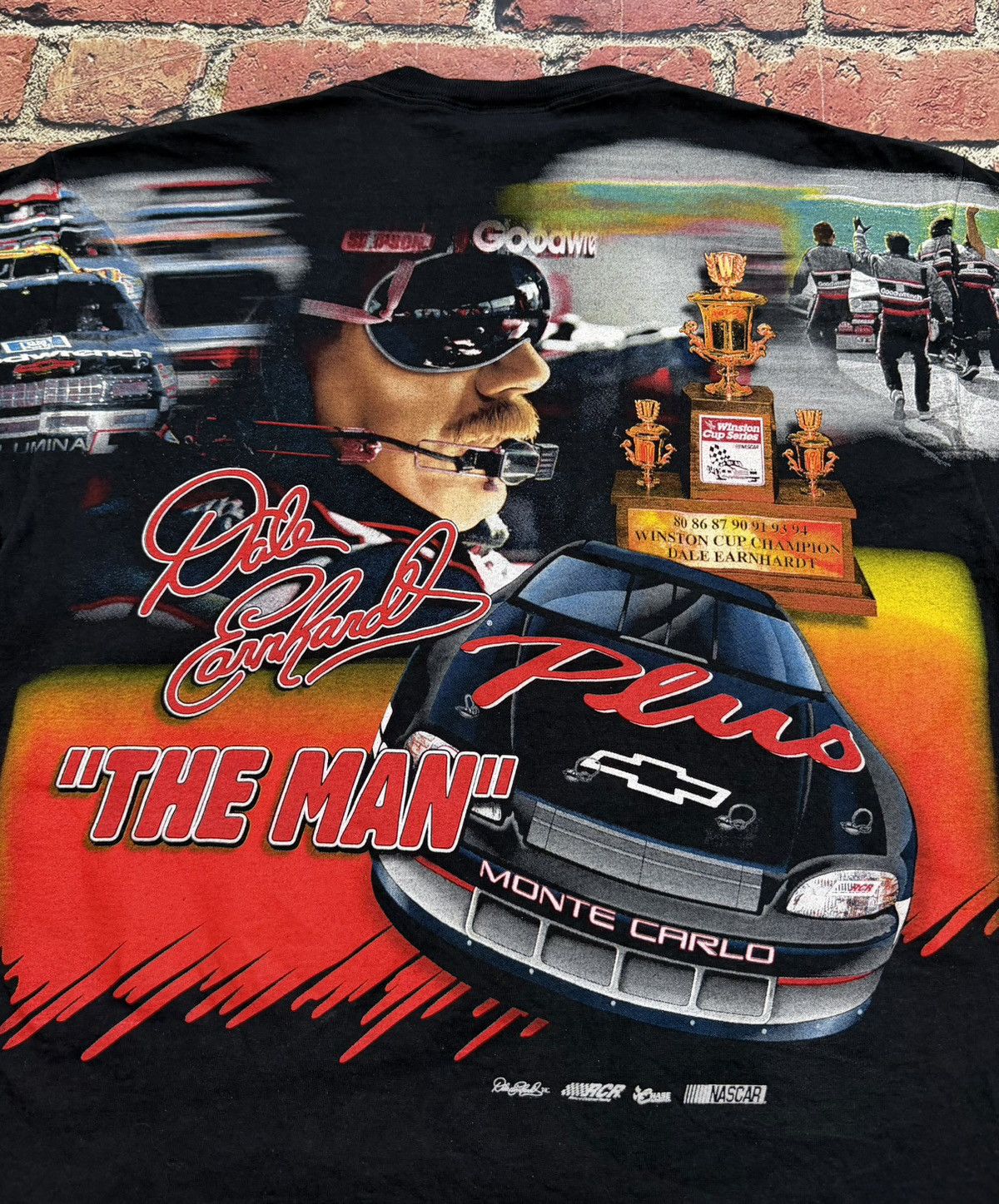 Chase Authentics Vintage Dale Earnhardt Tee Evolution Of The Man AOP Nascar Size US L / EU 52-54 / 3 - 4 Thumbnail