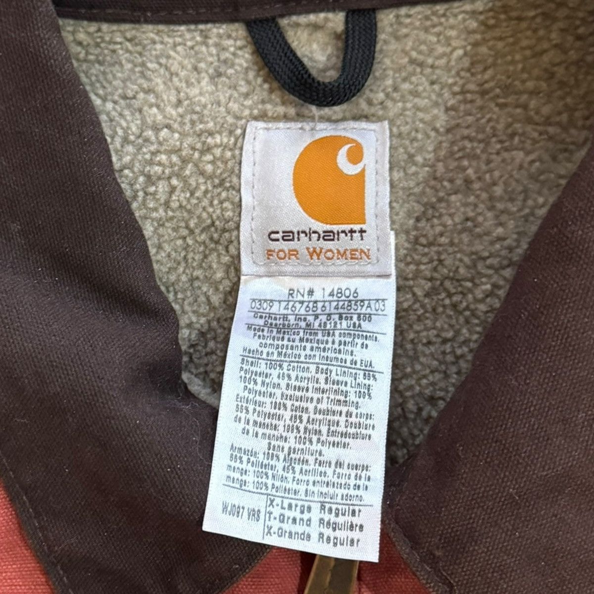 Carhartt × Vintage Vintage Salmon Carhartt Cropped Detroit Style Jacket Size XL / US 12-14 / IT 48-50 - 7 Thumbnail