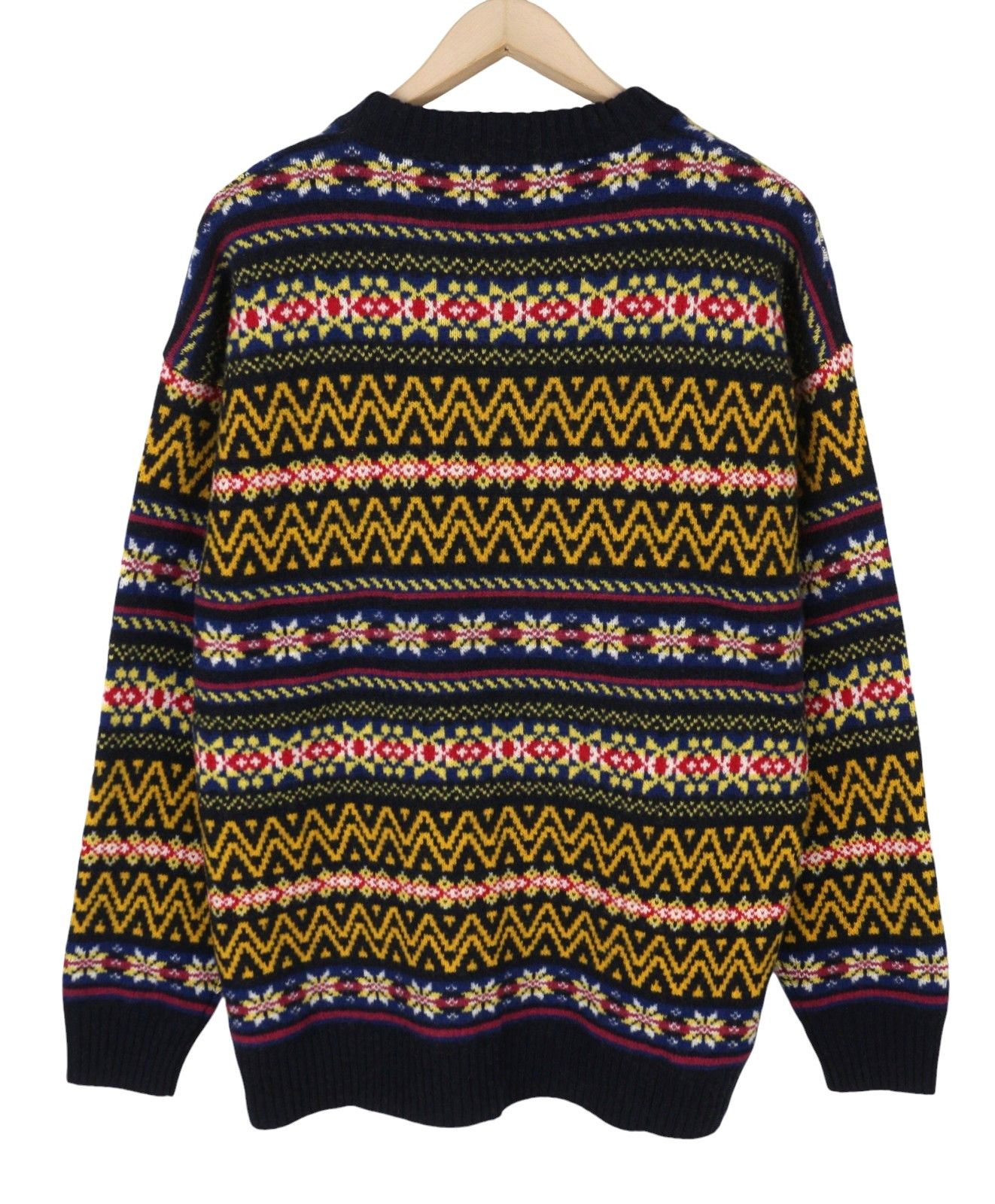 Gant FAIR ISLE C-NECK L Marine Lambswool Jumper 87314 Size US L / EU 52-54 / 3 - 4 Thumbnail