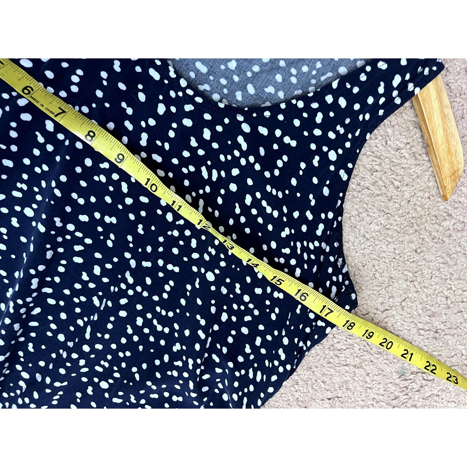 J.Crew Blue Polka Dot J.Crew Mercantile Tank Top M Size M / US 6-8 / IT 42-44 - 4 Thumbnail