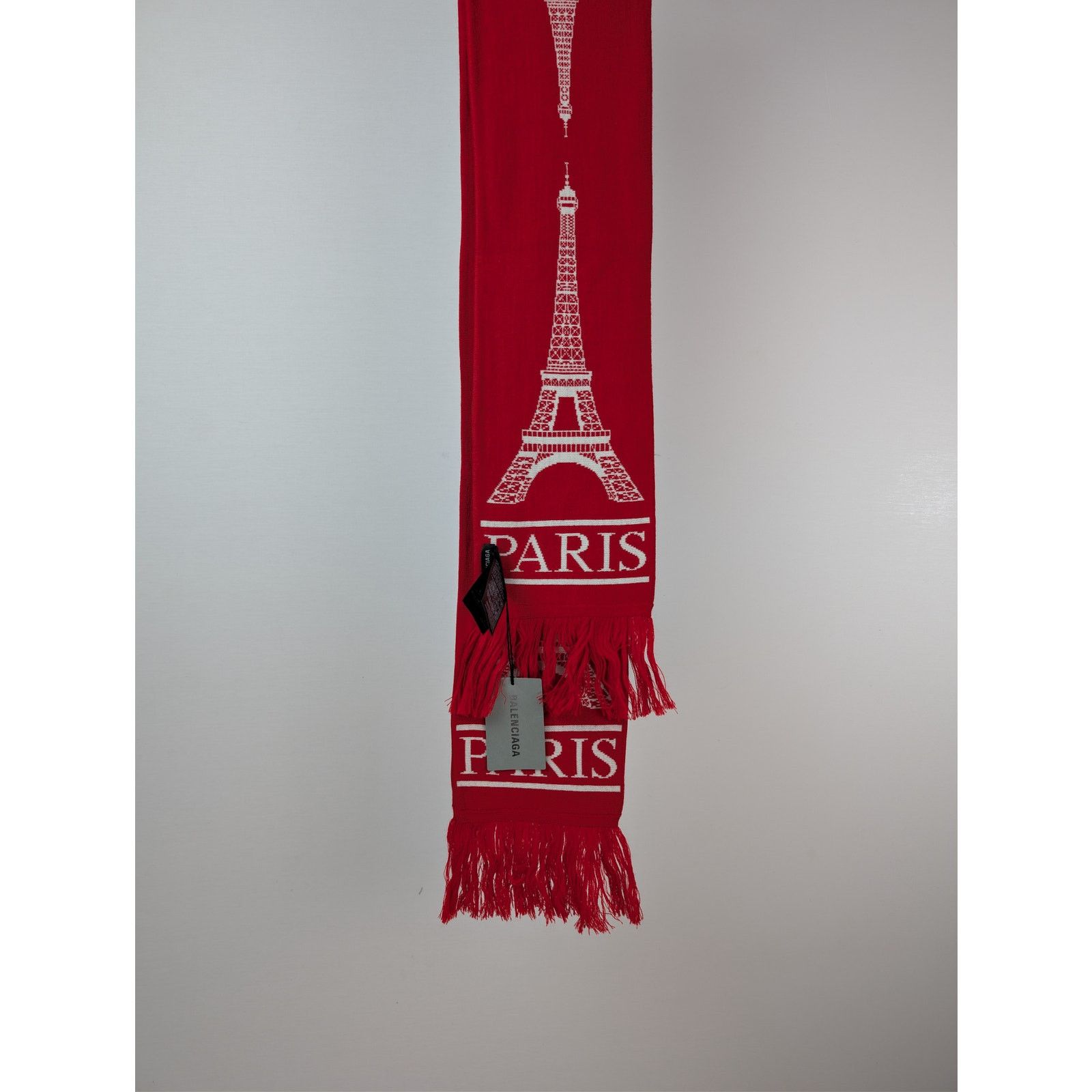 Balenciaga o1rshd1 Size: OS / Q:2 / Football Scarf in Red/White Size ONE SIZE - 13 Thumbnail