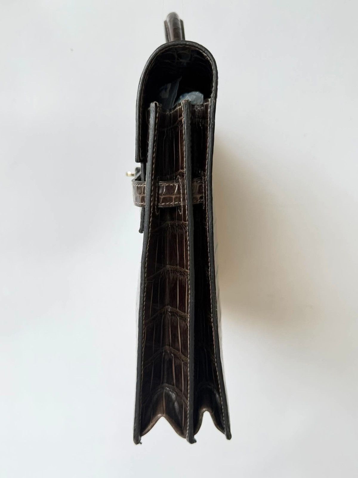 Hermes Hermes Kelly 2013 Depeches Exotic Crocodile Briefcase Bag Size ONE SIZE - 11 Thumbnail