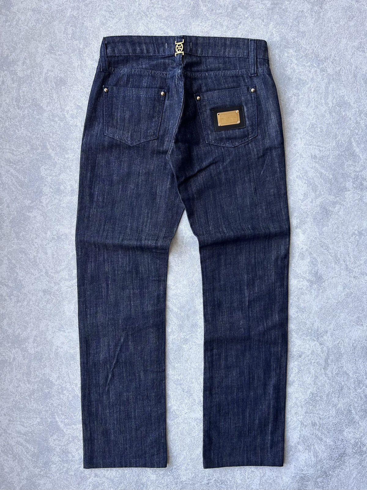 Dolce & Gabbana Dolce & Gabbana Y2K DG Metal Logo Italian Denim Jeans Size US 29 - 1 Thumbnail