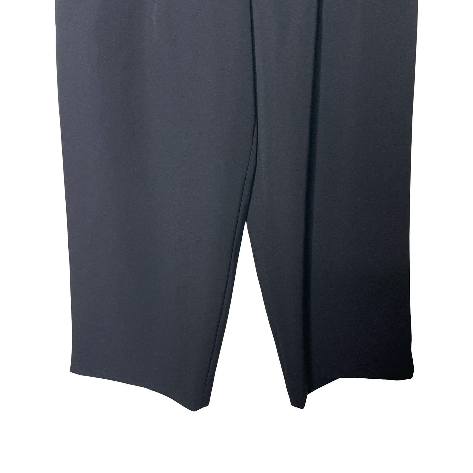 Issey Miyake HaaT Issey Miyake black high waist wide leg crop trousers Size 24" / US 00 / IT 34 - 4 Thumbnail