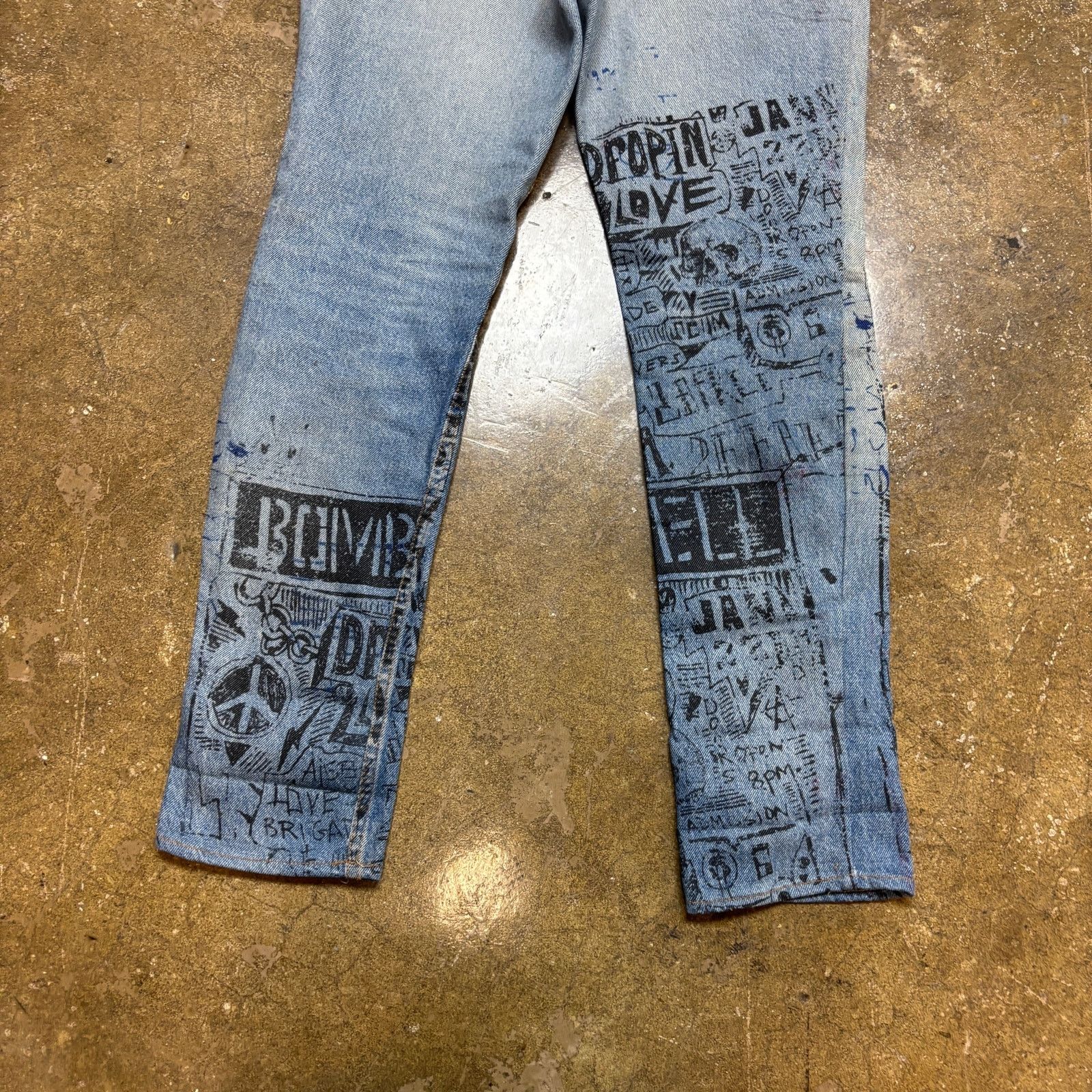 Levi's × Vintage Vintage 80s Levi's 505 Orange Tab Custom Jeans 36x36 (33x29) Size US 33 - 4 Thumbnail