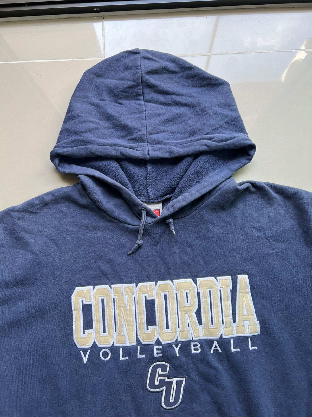 Nike Faded Vintage Nike Team Concordia VolleyBall Hoodie Size US L / EU 52-54 / 3 - 2 Thumbnail