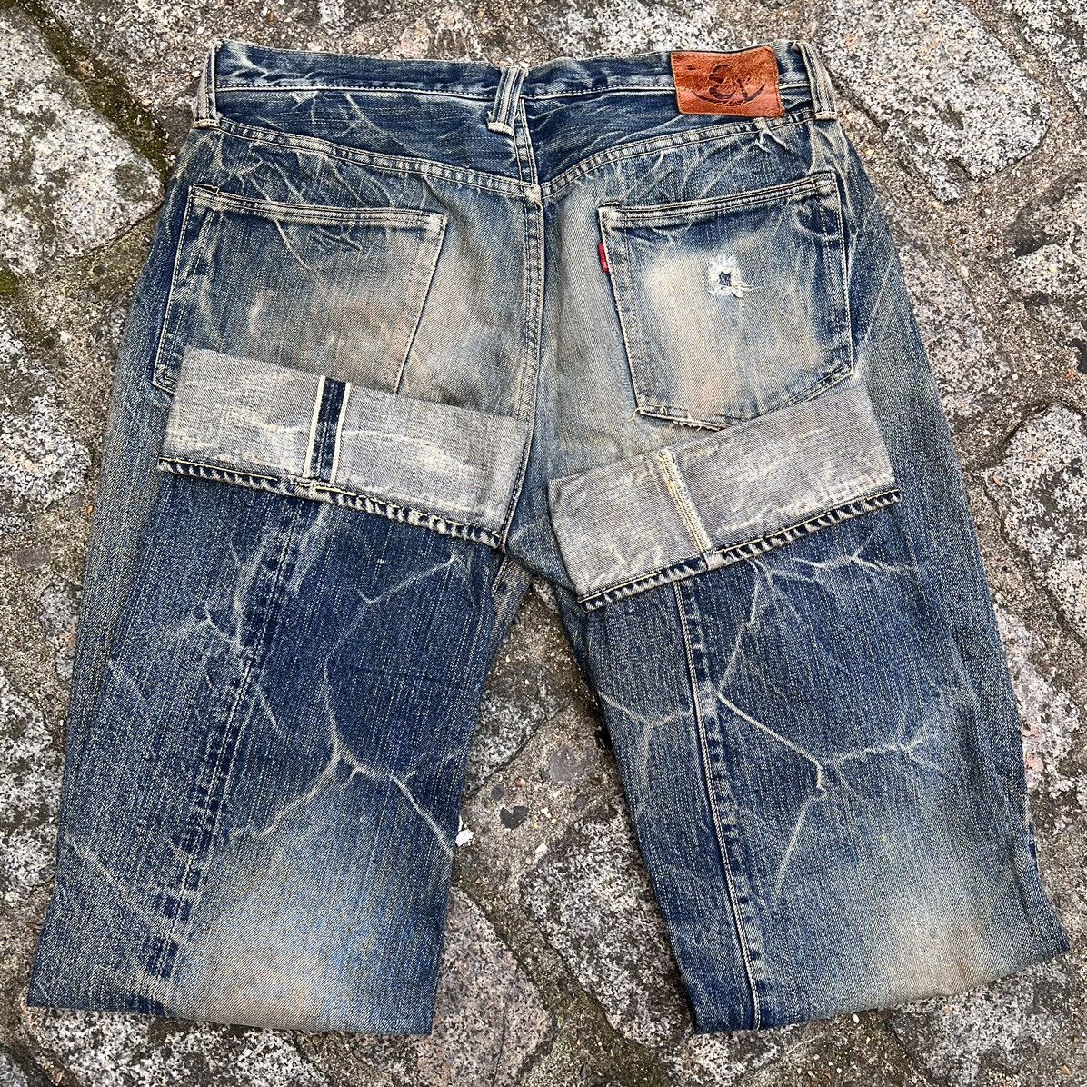 Eternal Japanese Selvedge Denim 10-Year Naturally Faded Vintage Size US 33 - 4 Thumbnail