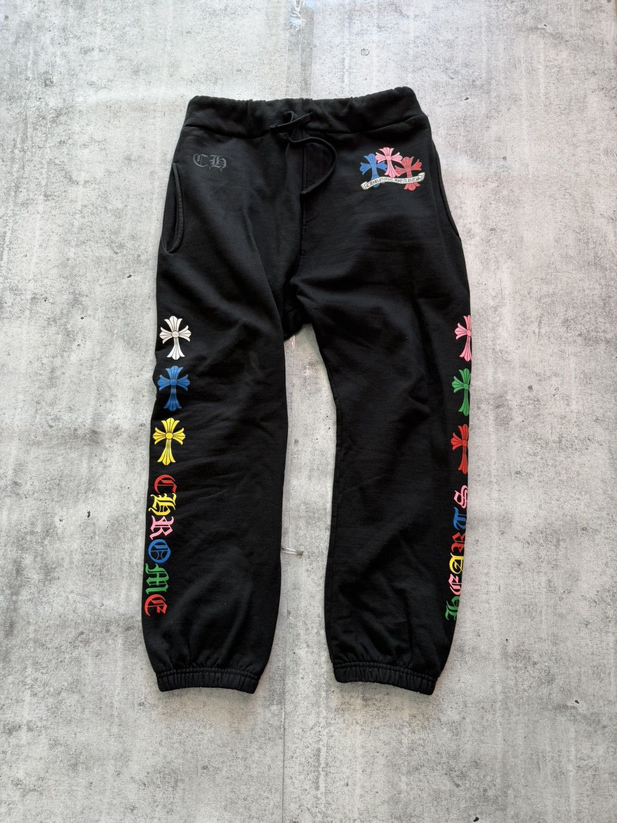 Chrome Hearts Chrome Heart Multicolor Cross Sweatpants Size US 32 / EU 48 - 1 Thumbnail