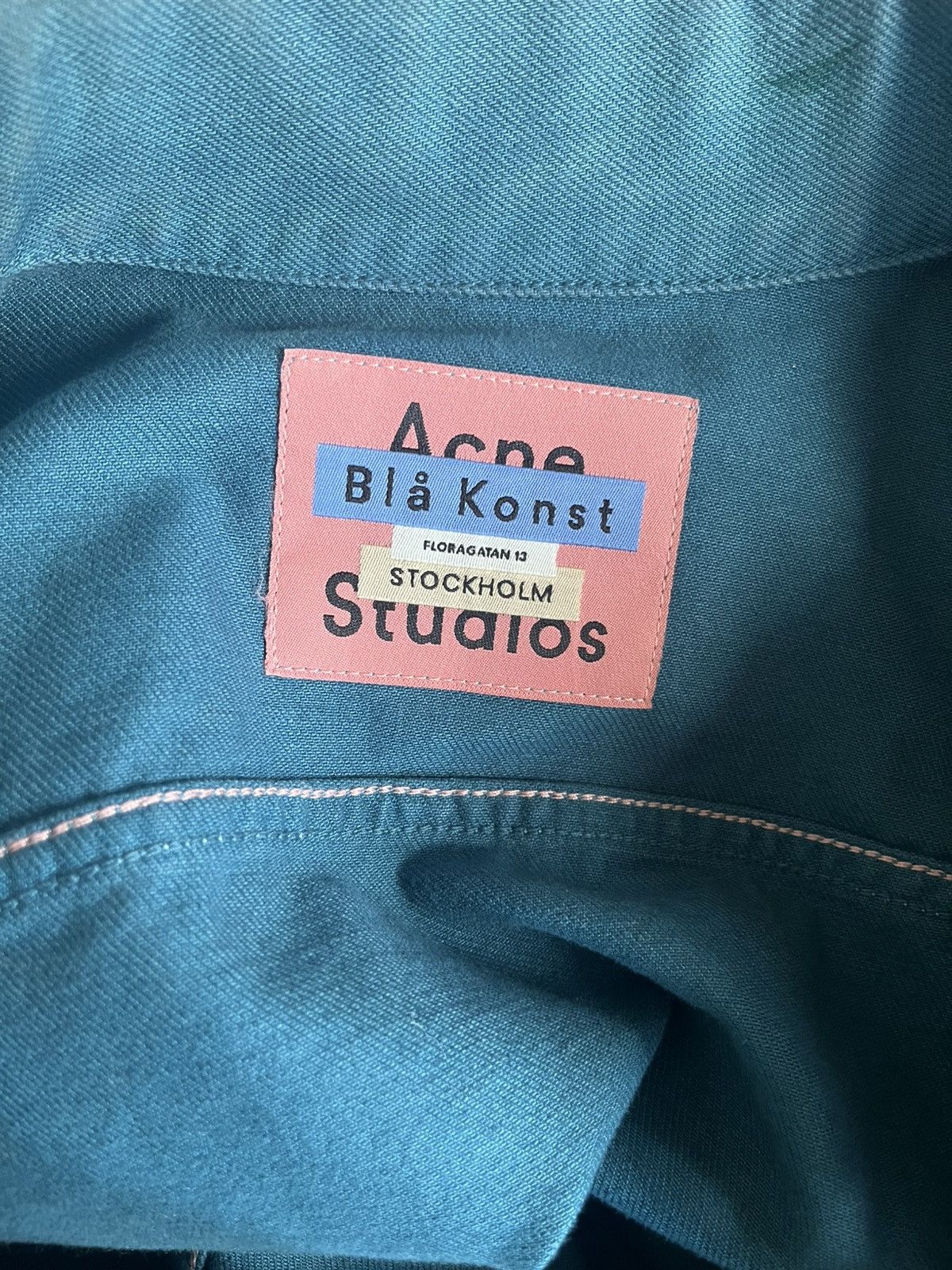 Acne Studios Rare Acne Studios Bla Konst 1998 Swirl Ocean Denim Jacket Size US M / EU 48-50 / 2 - 6 Thumbnail