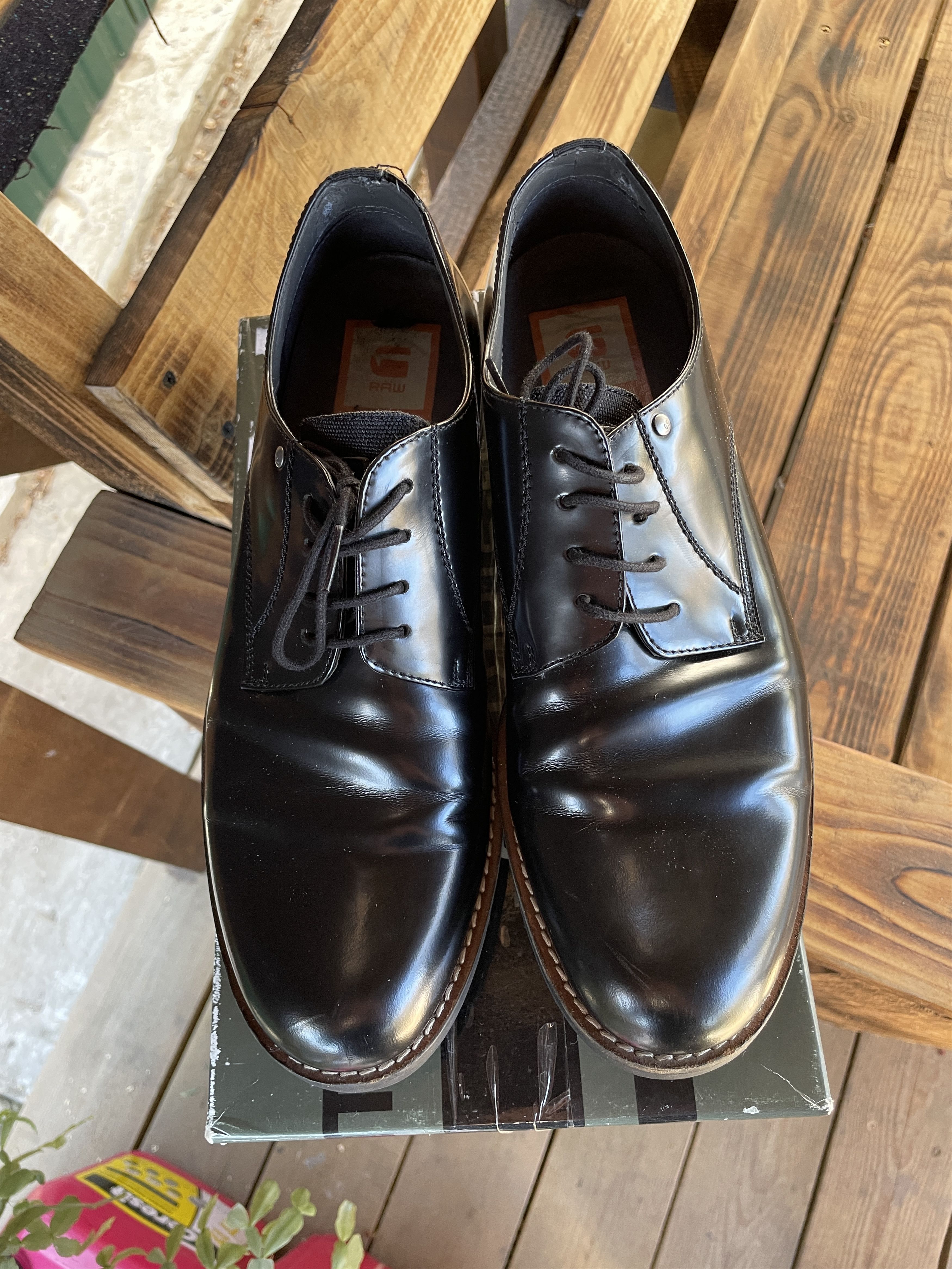 G-Star G-Star Raw Lacquered Leather Derby Shoes Size US 9 / EU 42 - 3 Thumbnail