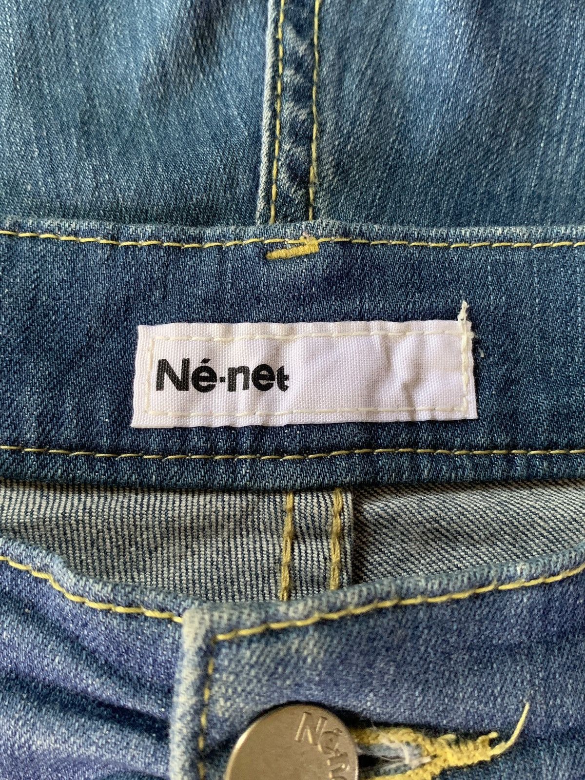 Issey Miyake Vintage Ne Net Issey Miyake Buckle Back Embellished Jeans Size 30" / US 8 / IT 44 - 9 Thumbnail