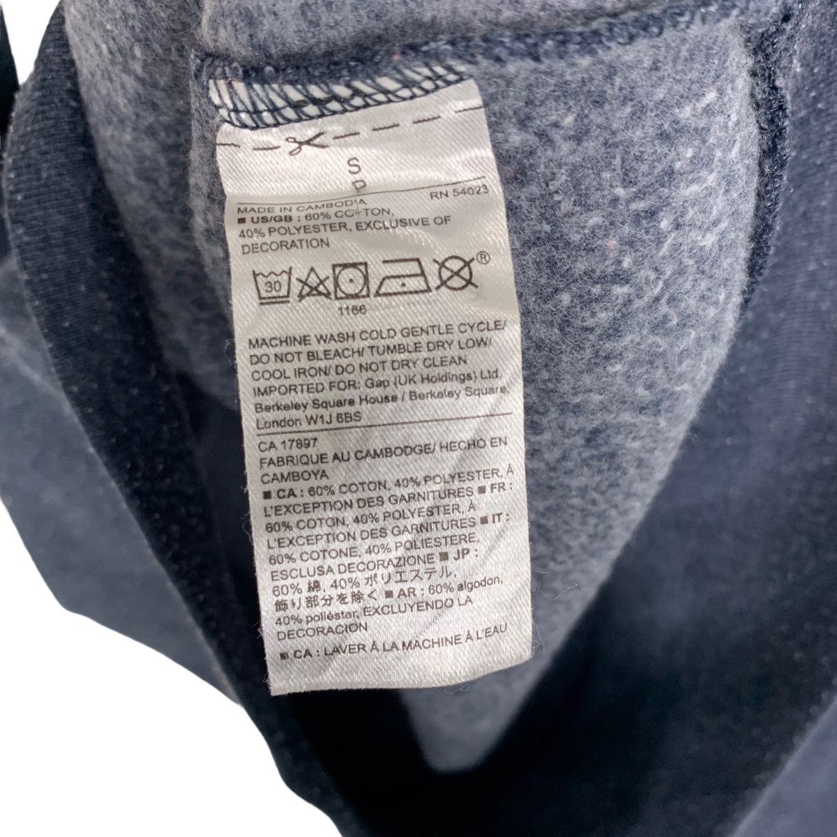 Gap × Vintage Vintage GAP Hoodie Sweatshirt Big Logo Size US M / EU 48-50 / 2 - 6 Thumbnail