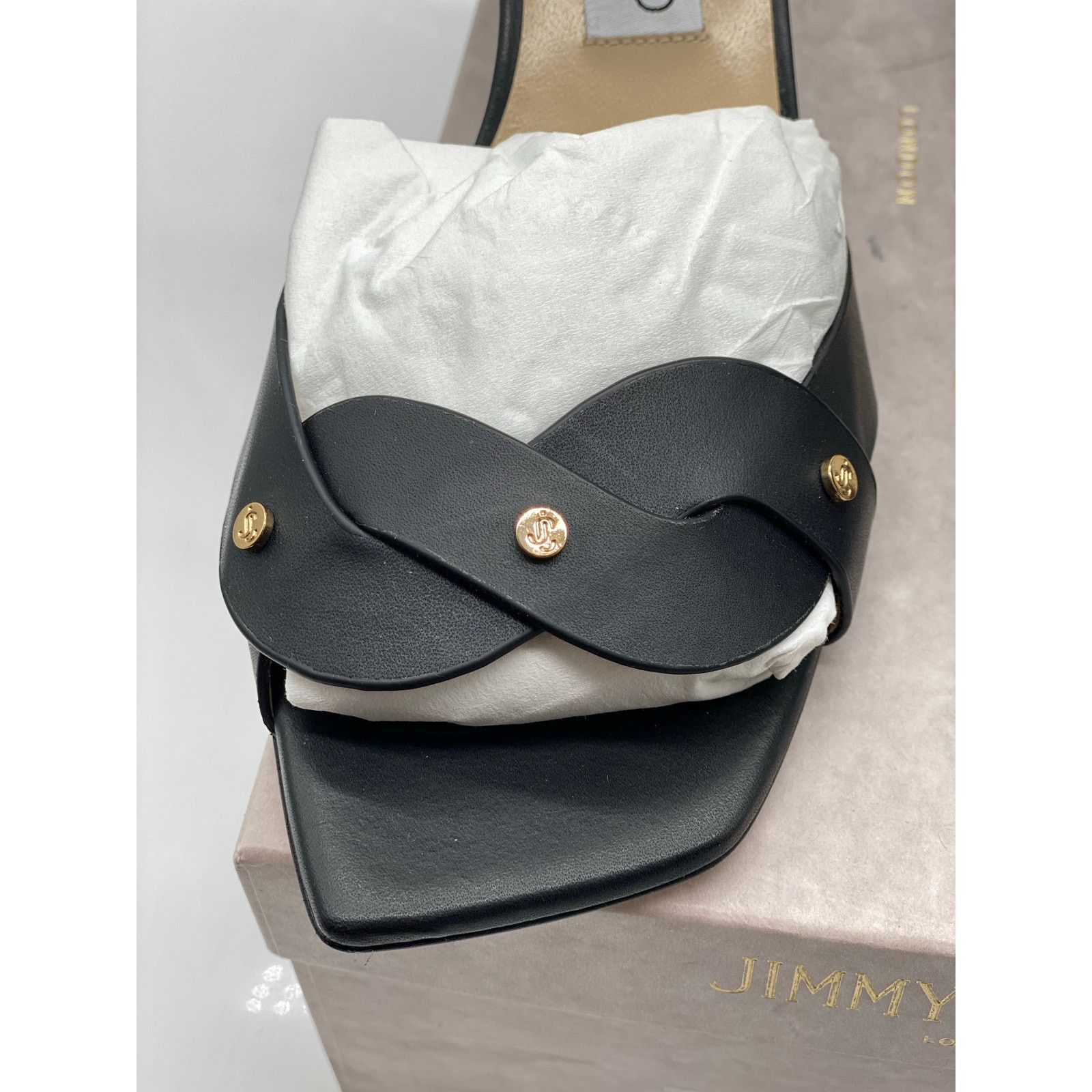 Jimmy Choo Jimmy Choo Drya 65 Leather Sandals sz. 38.5 EU Size US 8.5 / IT 38.5 - 10 Thumbnail