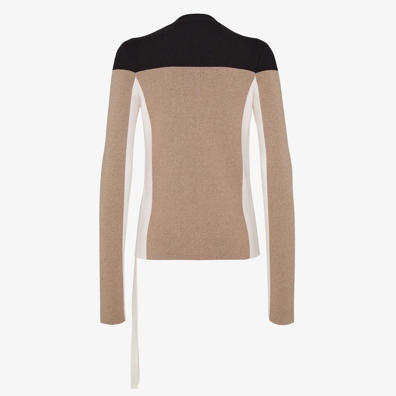 Fendi o1loc1c0426 Jumper in Beige Size L / US 10 / IT 46 - 2 Thumbnail
